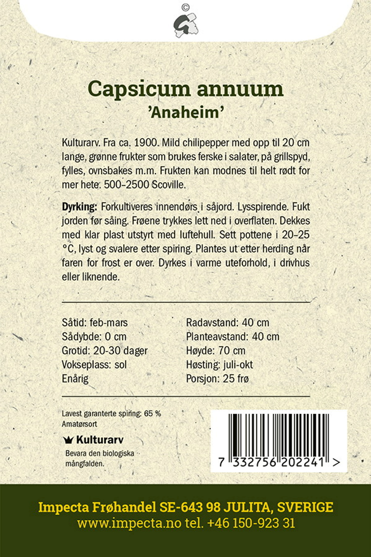 Chilipepper 'Anaheim Chili'