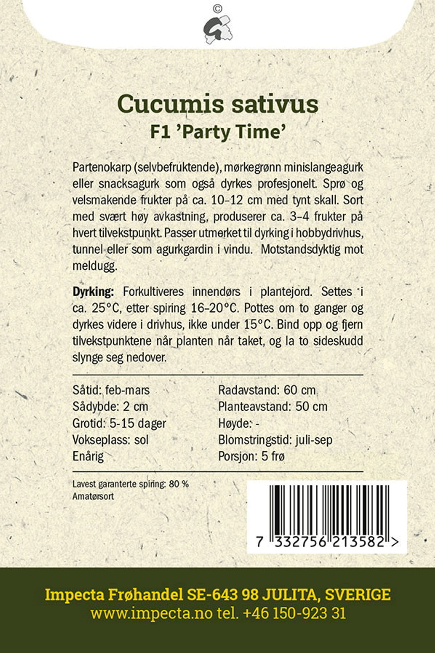 Drivhusagurk F1 'Party Time'