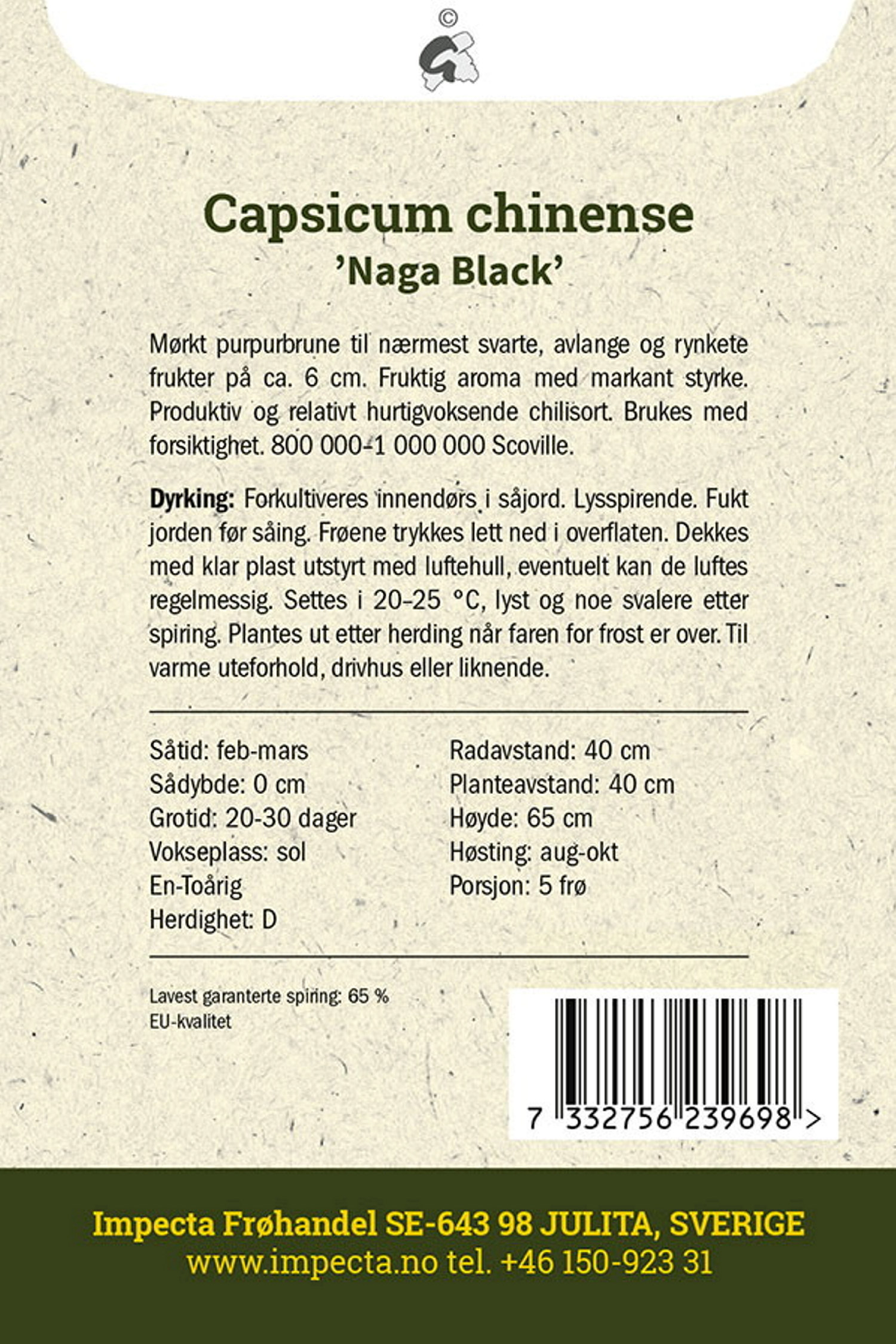 Habanero 'Naga Black'