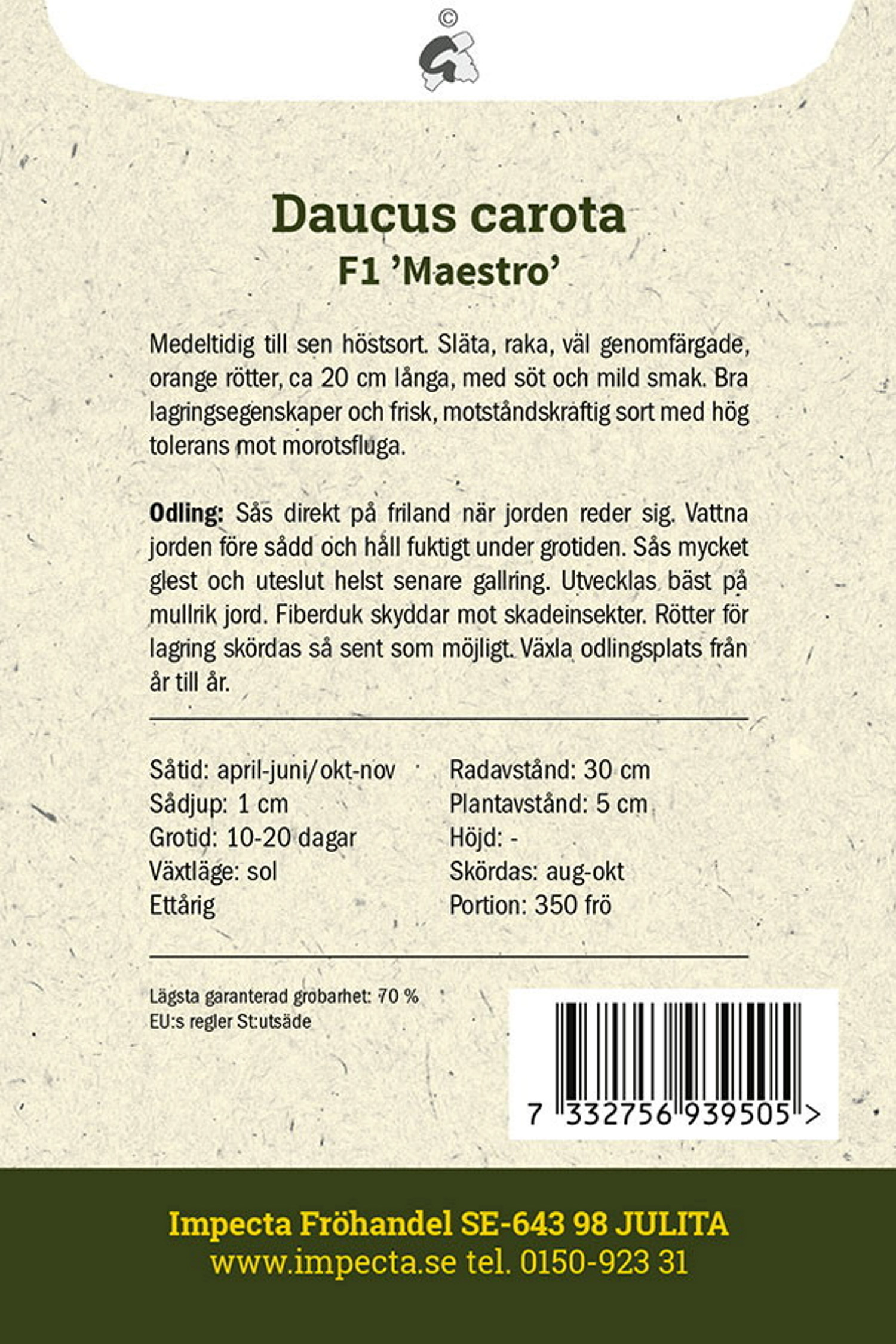 Höstmorot F1 'Maestro'