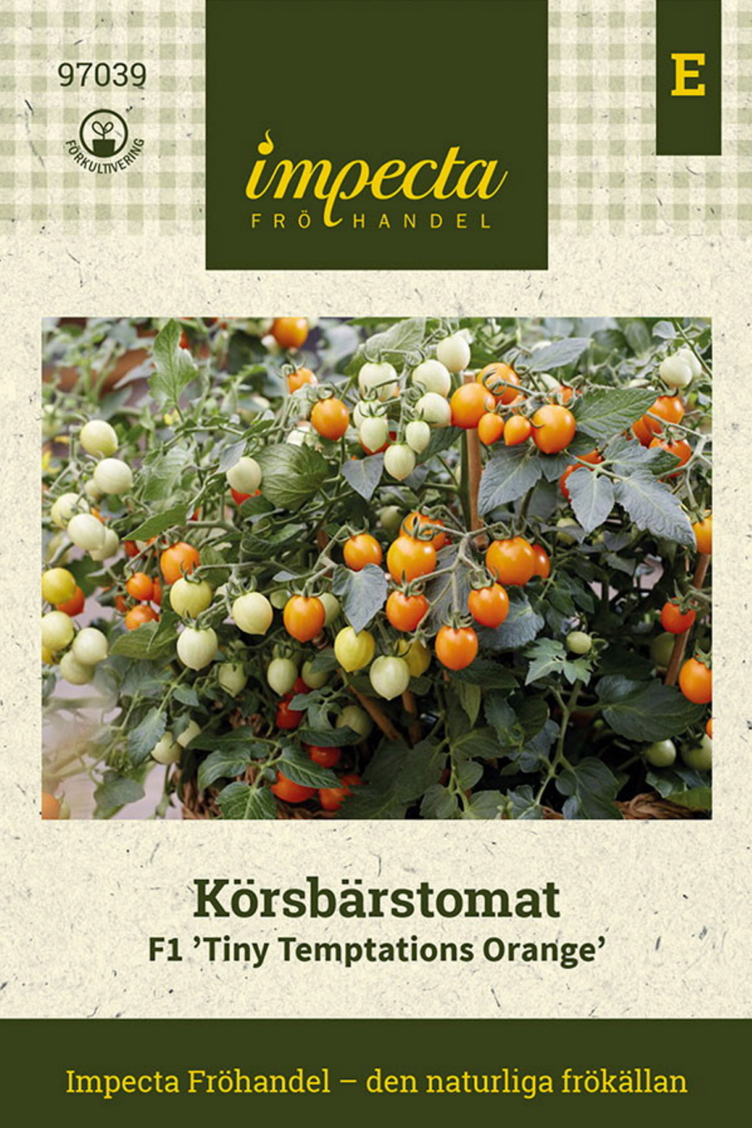 Körsbärstomat F1 'Tiny Temptations Orange'