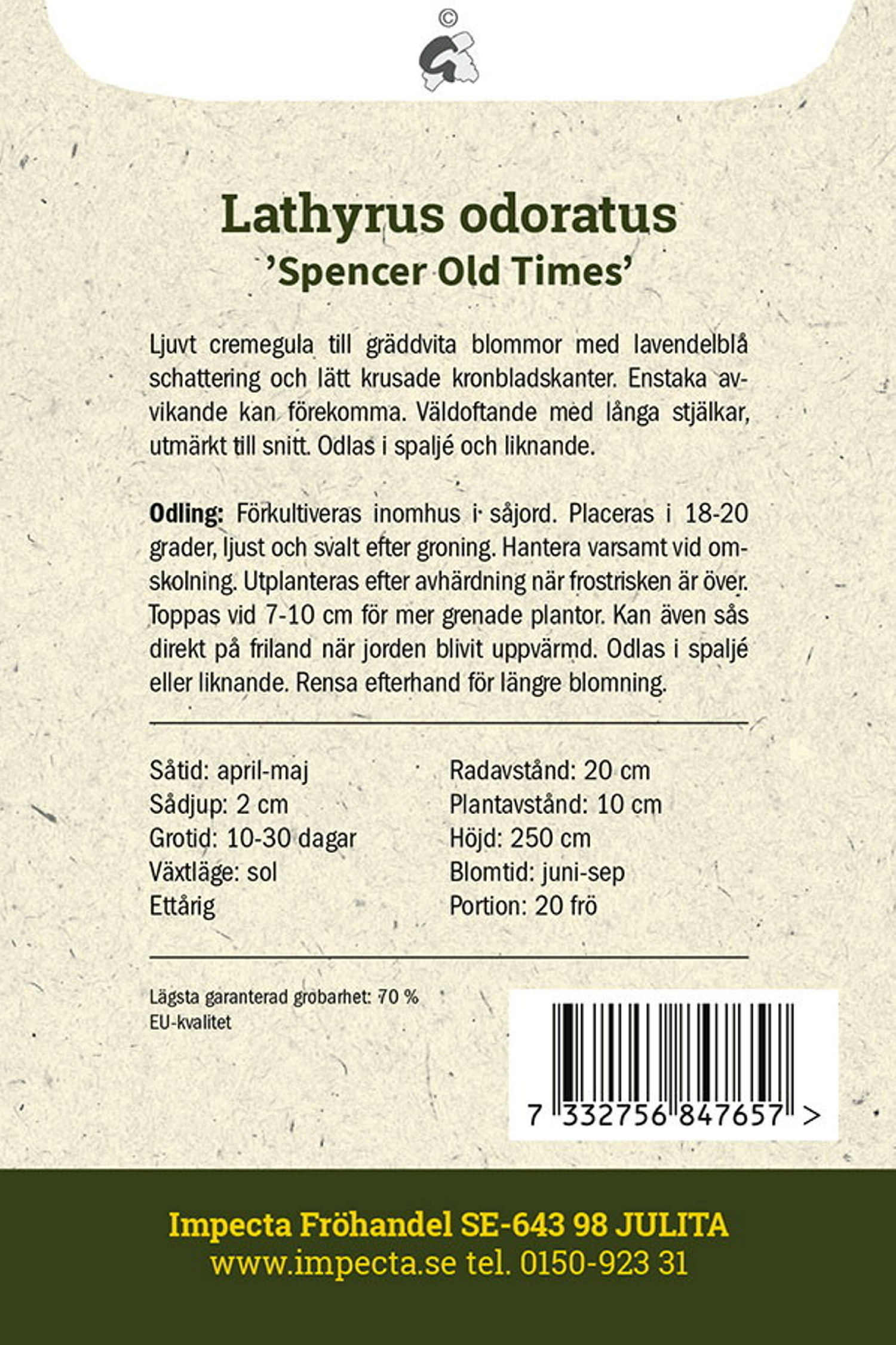 Luktärt 'Spencer Old Times'
