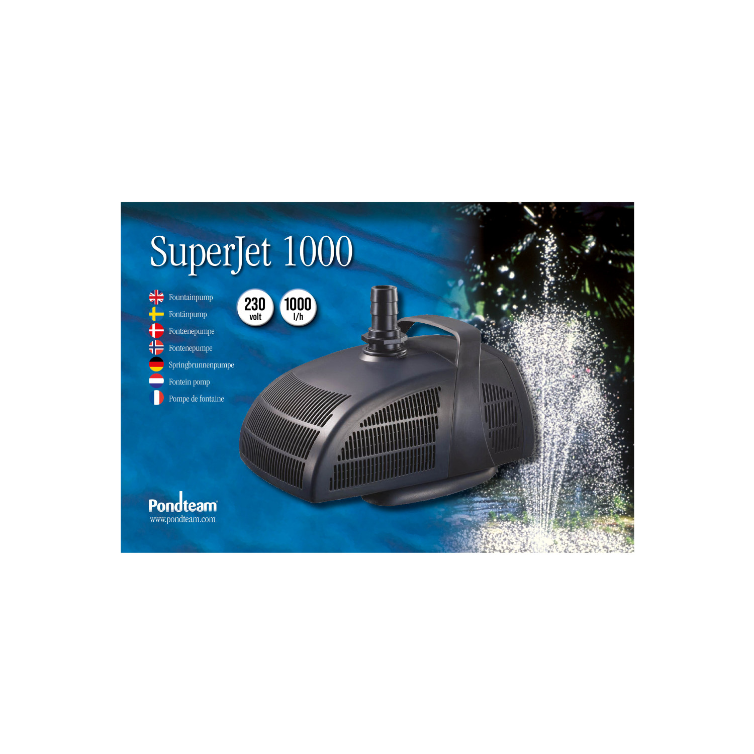 Fontenepumpe Superjet 1000