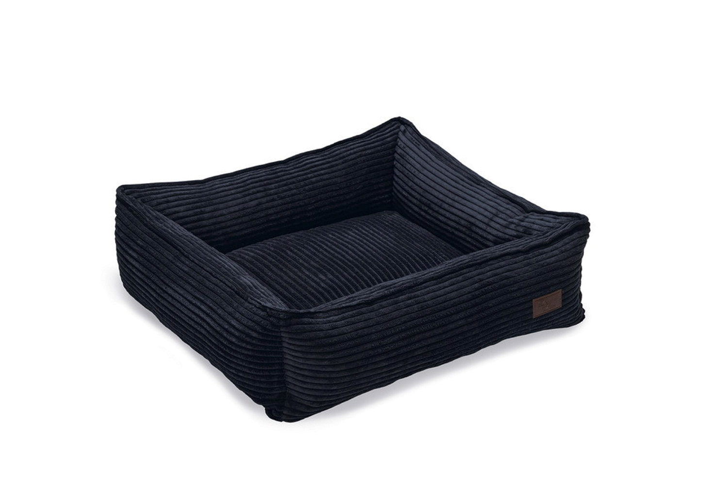 DBL REST BED RIBBED ANTHRACITE 65X60X20