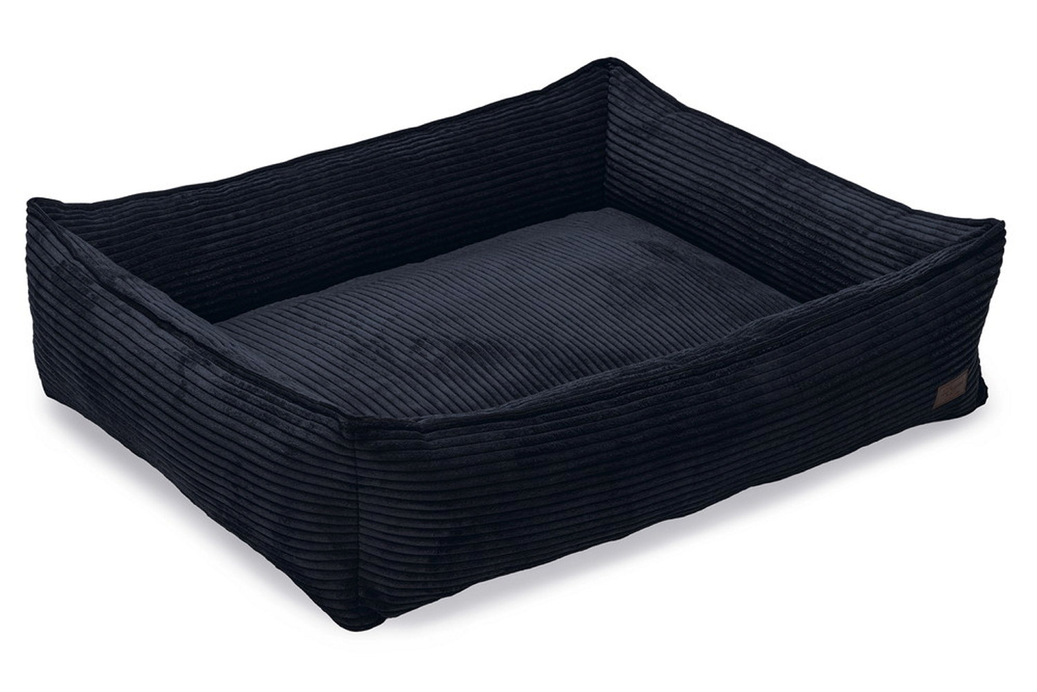 DBL REST BED RIBBED ANTHRACITE 95X80X23