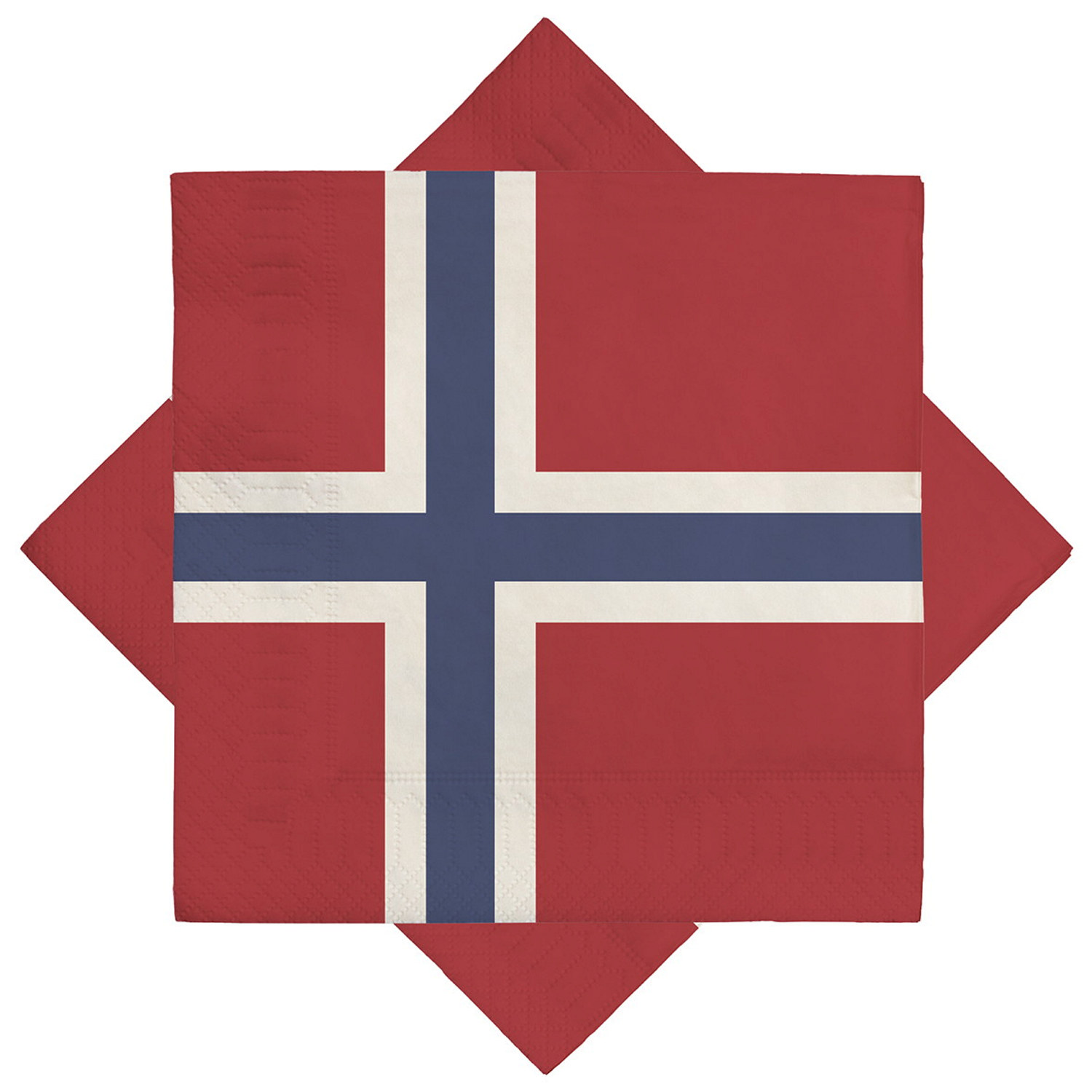 Serviett Norsk Flagg