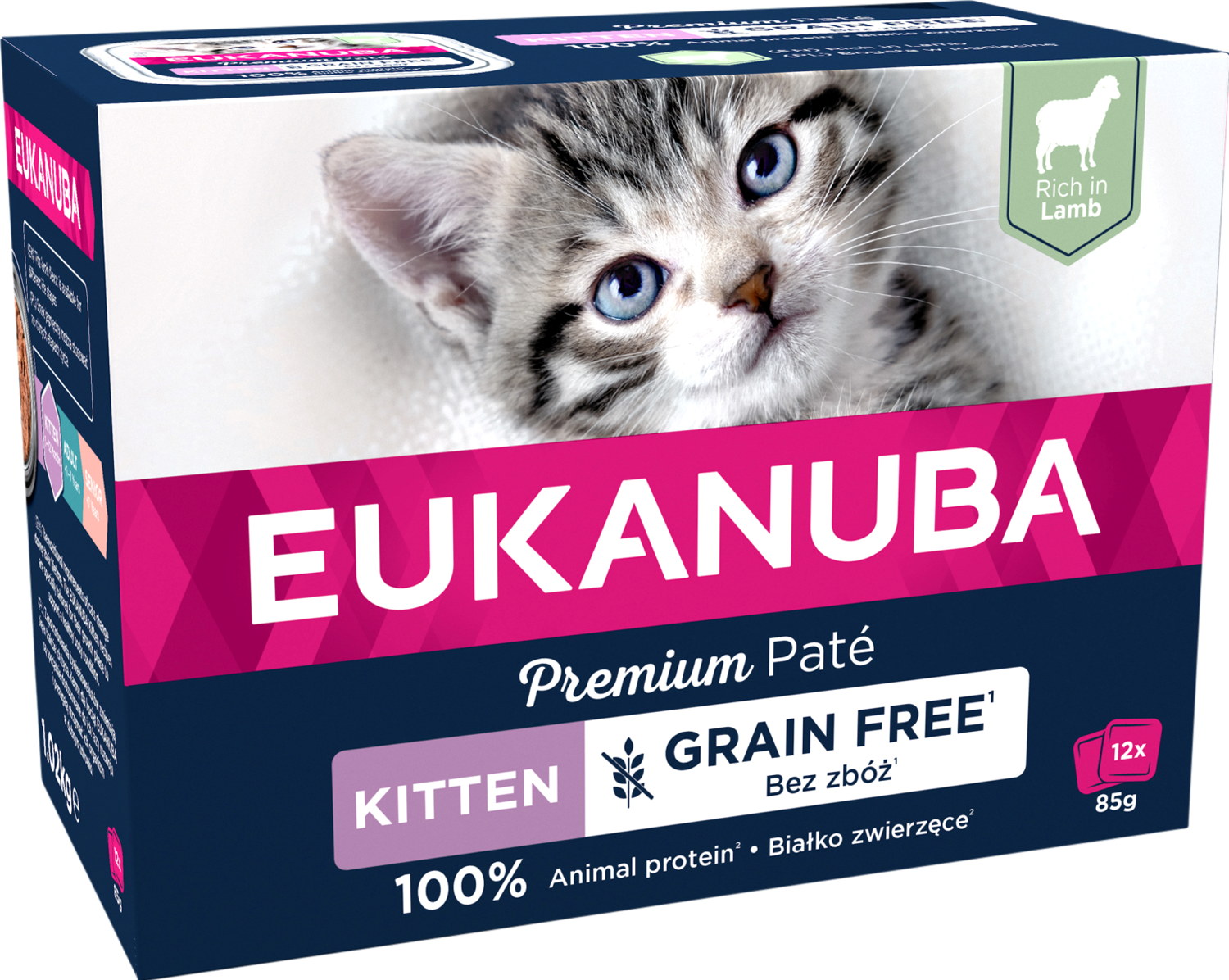 Euk Cat Kitten Lamb Pate 12x85g