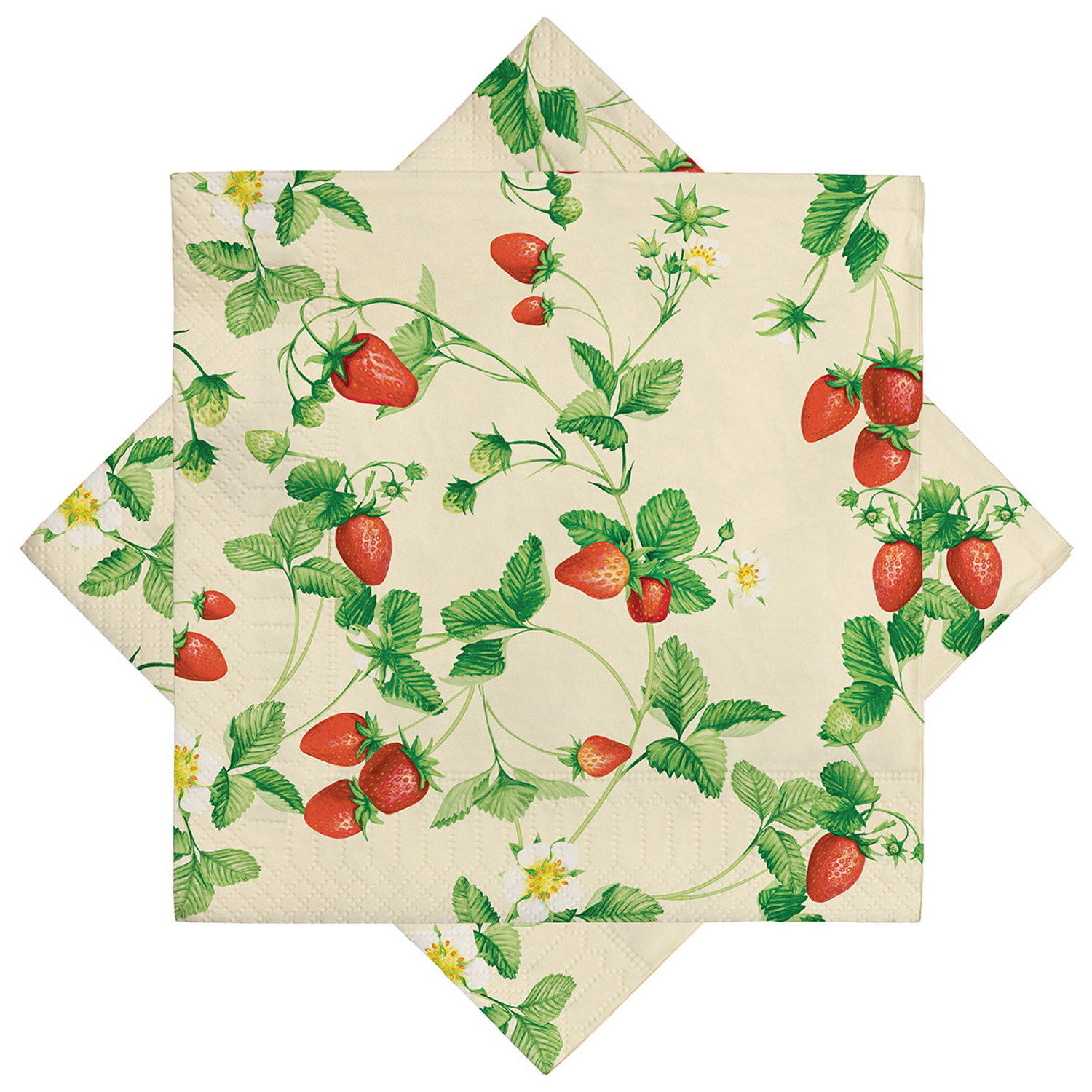 Servetter jordgubbar