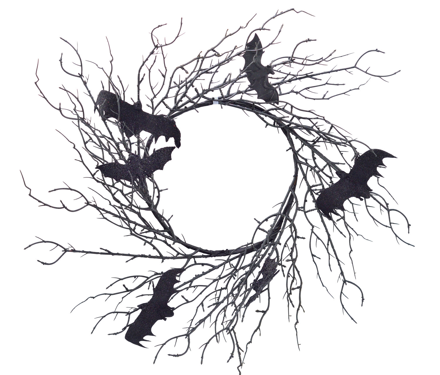 Bat wreath D45 black
