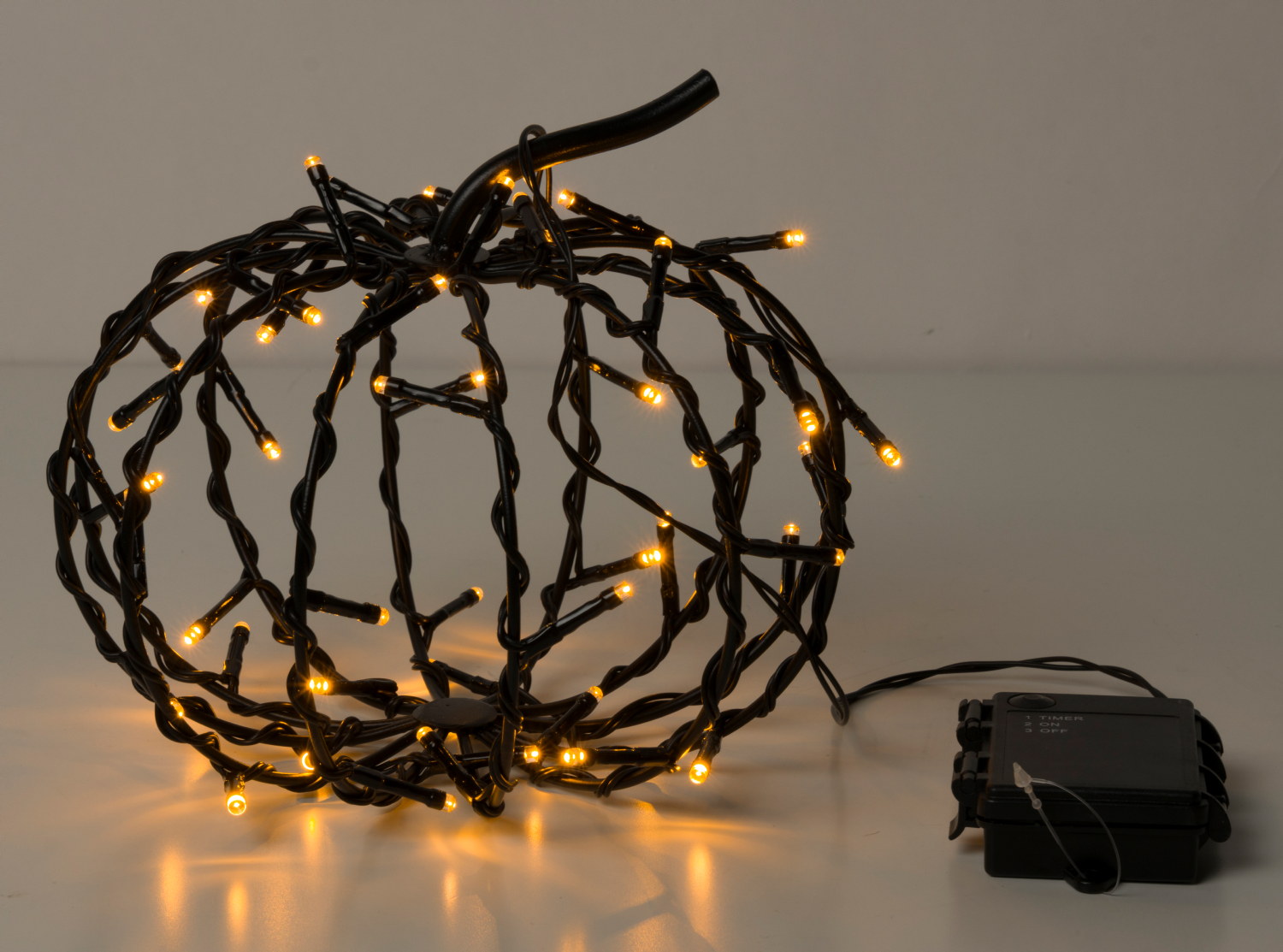 Metal Pumpkin 20cm w/ 48LED