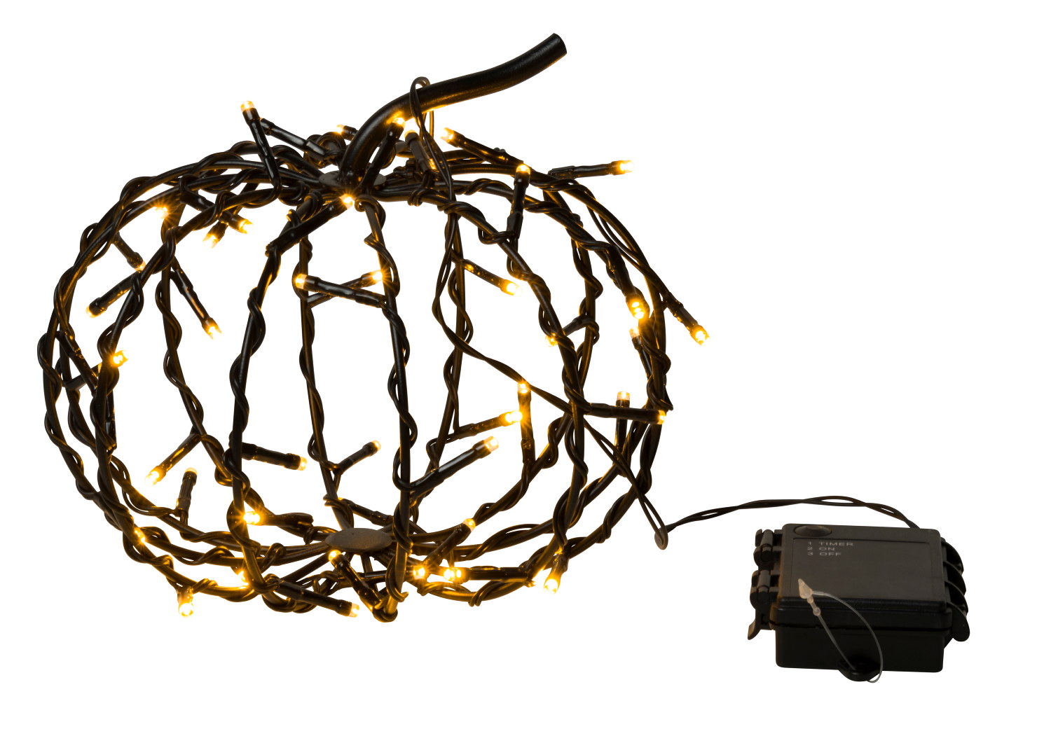 Metal Pumpkin 20cm w/ 48LED