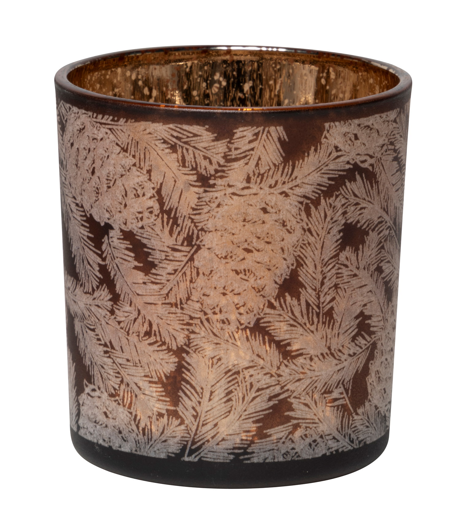 Pinecone candle holder H8 brown