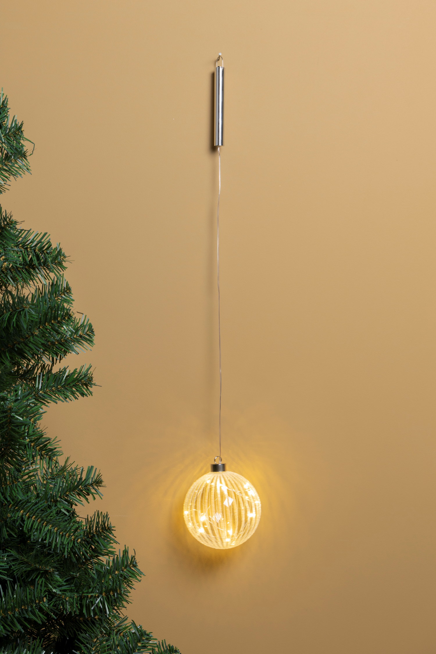 Glass ball with light