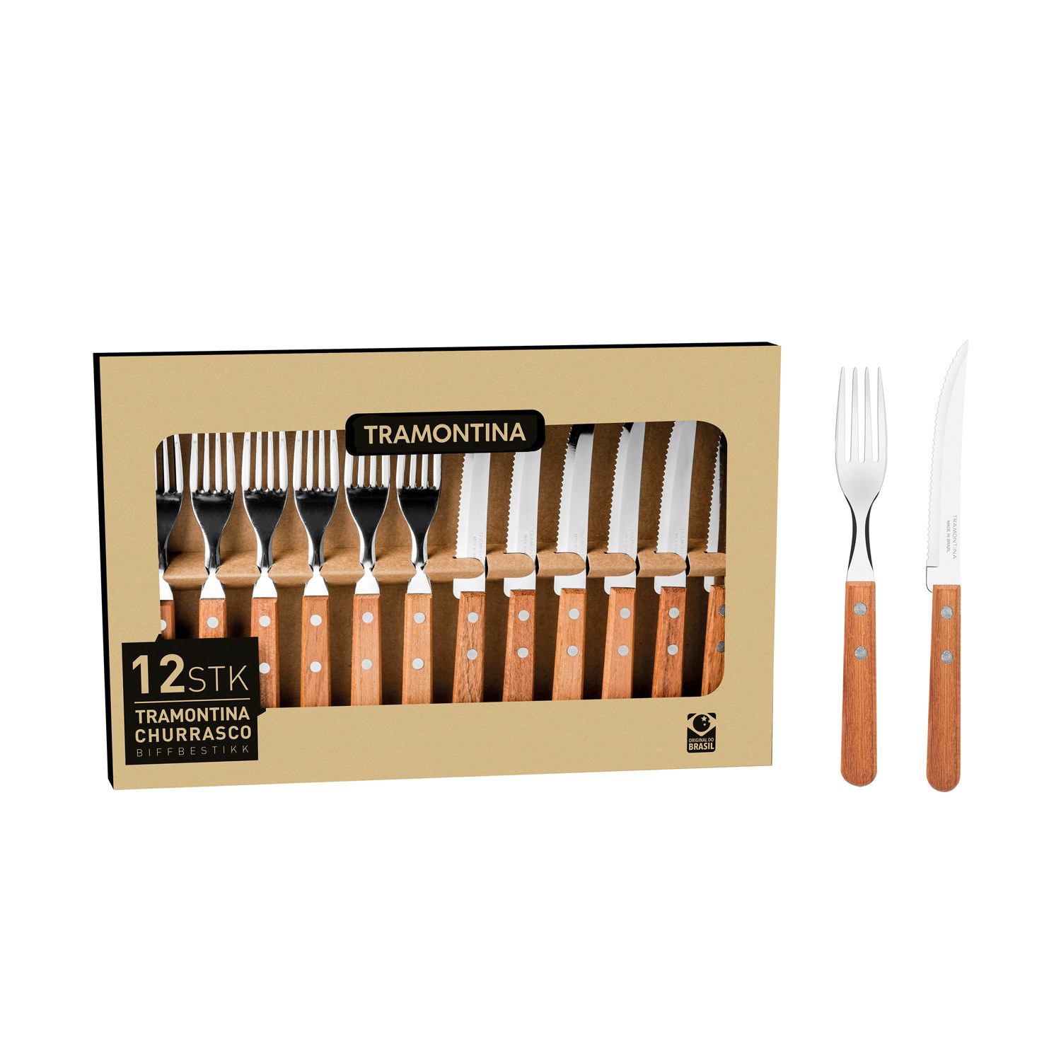 Biffbestick 12 delar