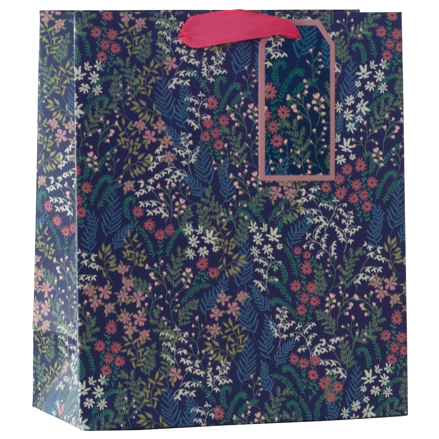 Flora gift bag M blue