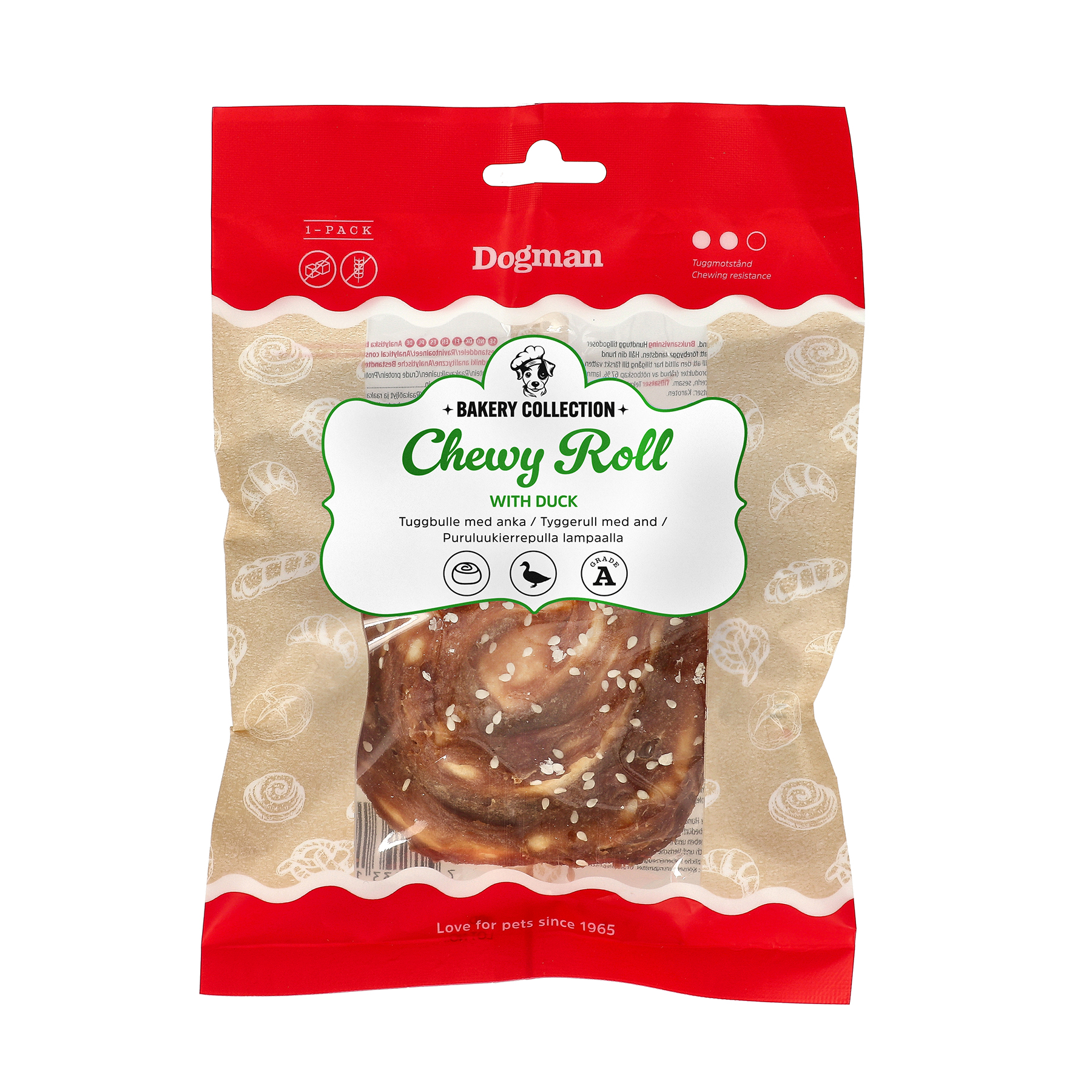 Dogman Bakery Collection Chewy Roll with Duck