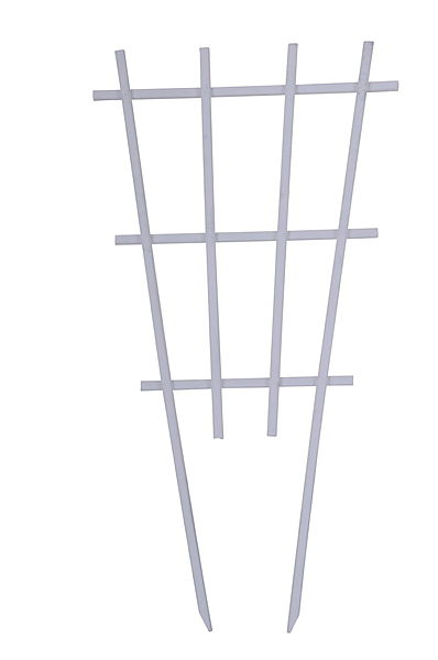 Bamboo plant support white