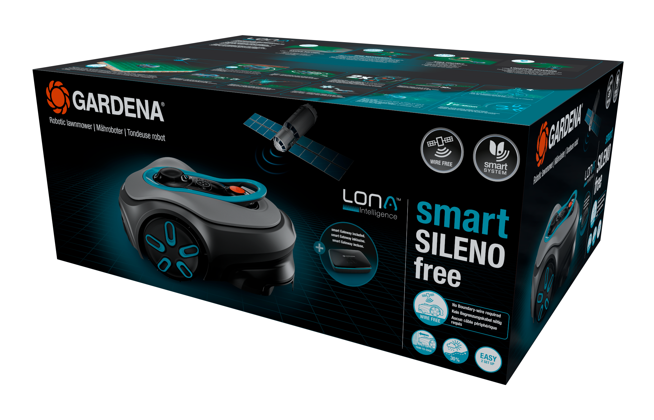 Robotgräsklippare smart SILENO free 800m²