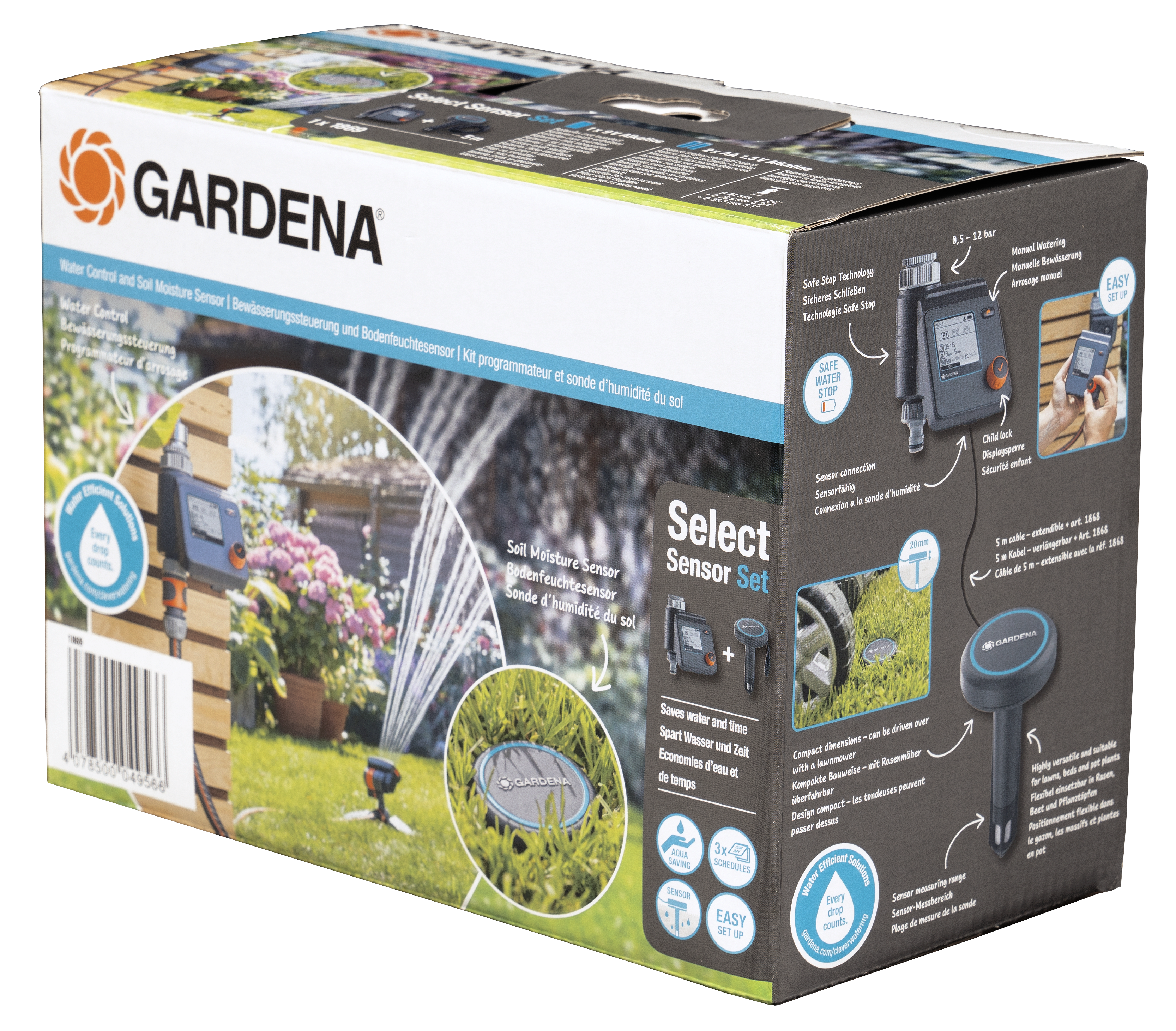 Bevattningsdator Select M5 och fuktgivare i trådbunden uppsättning