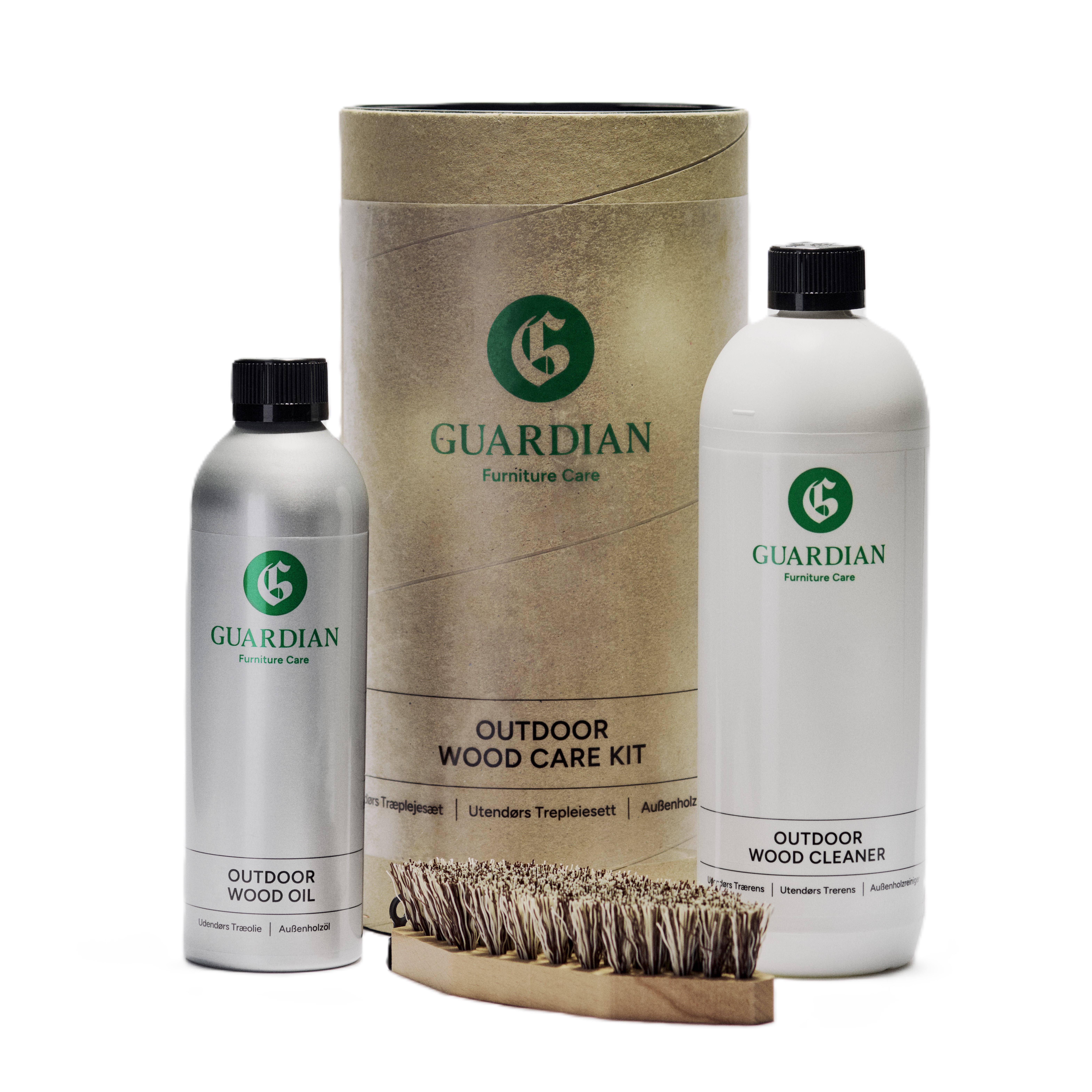 Underhållsset för trämöbler utomhus Guardian
