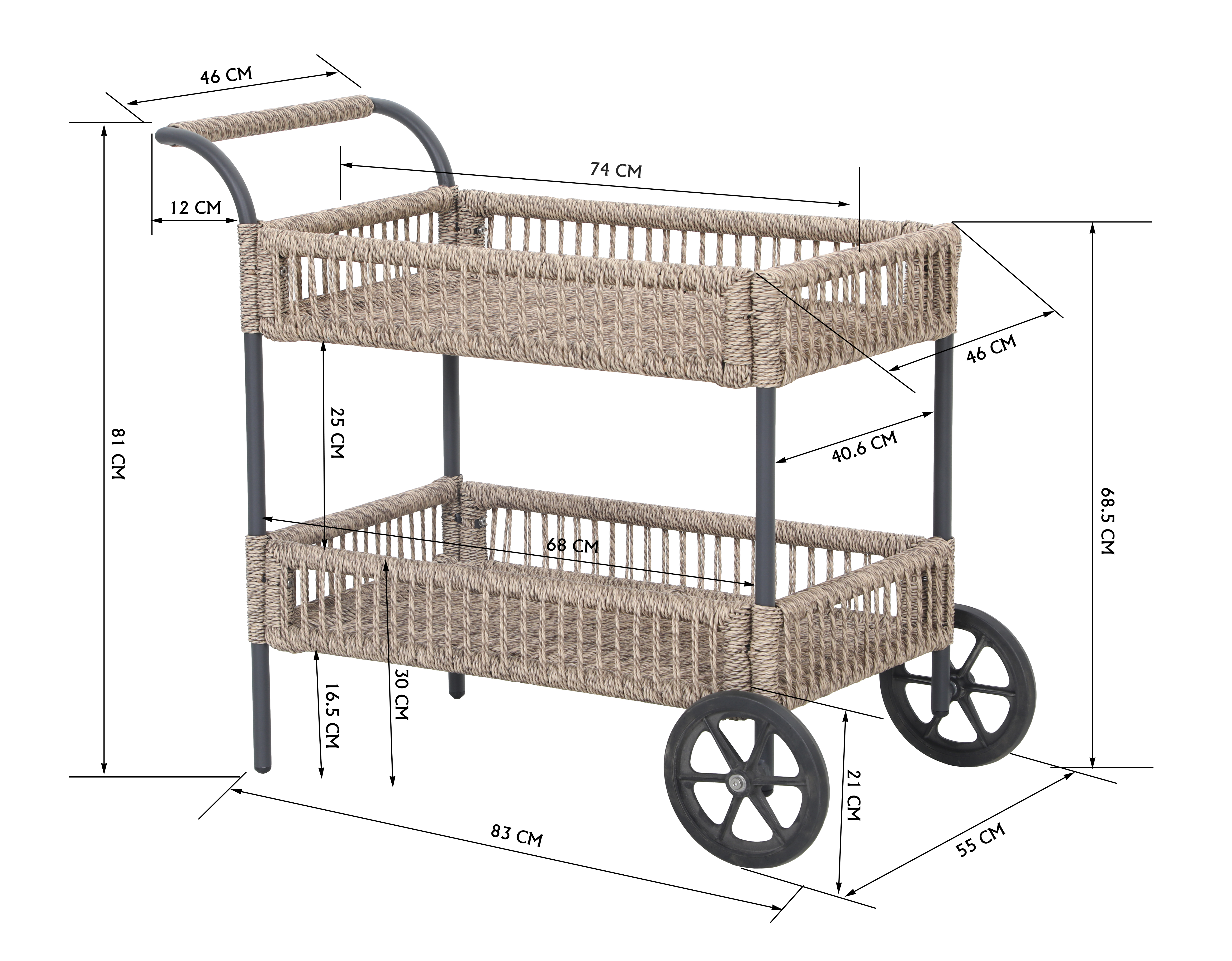 Serveringsvagn Vikan