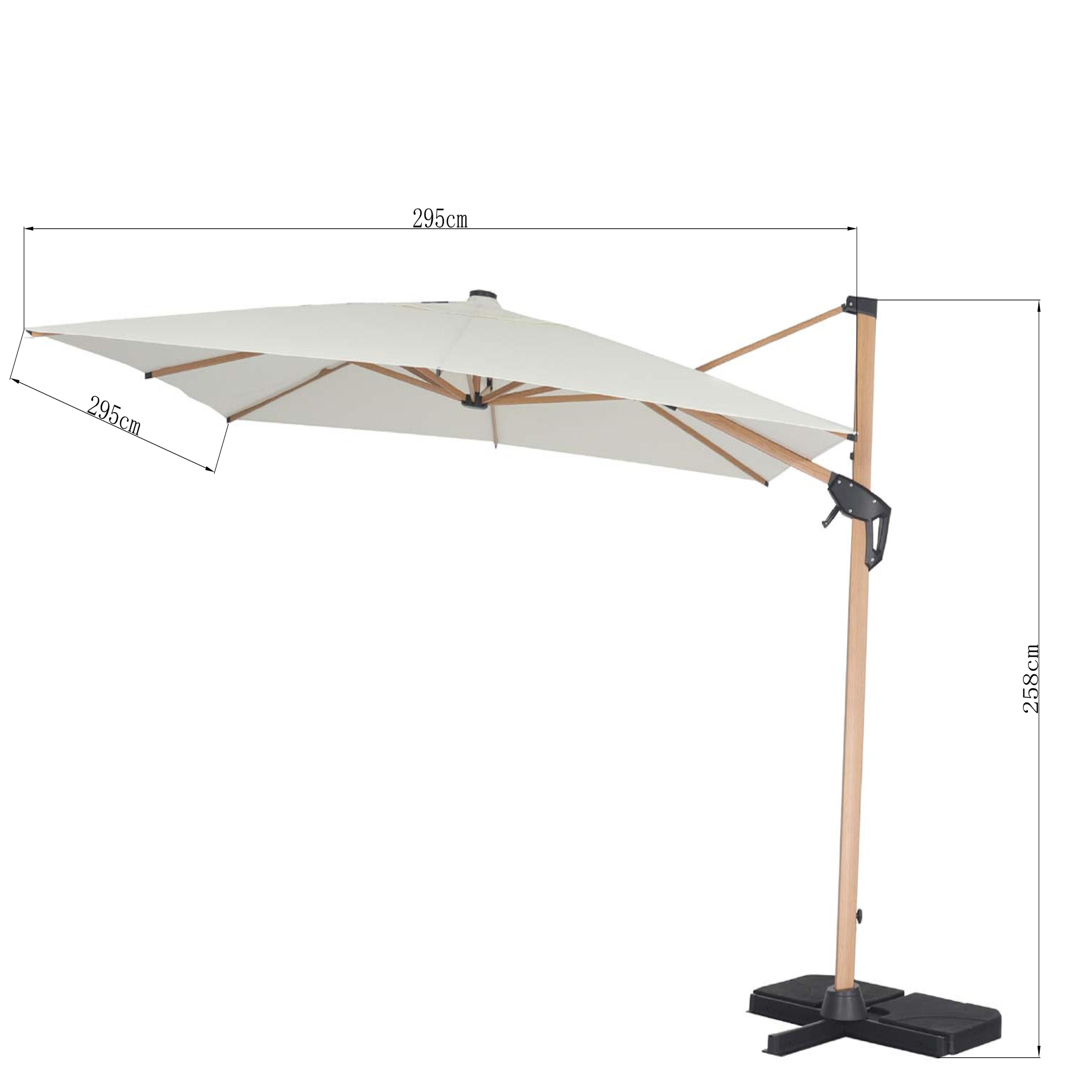 Hängande Parasoll Dina