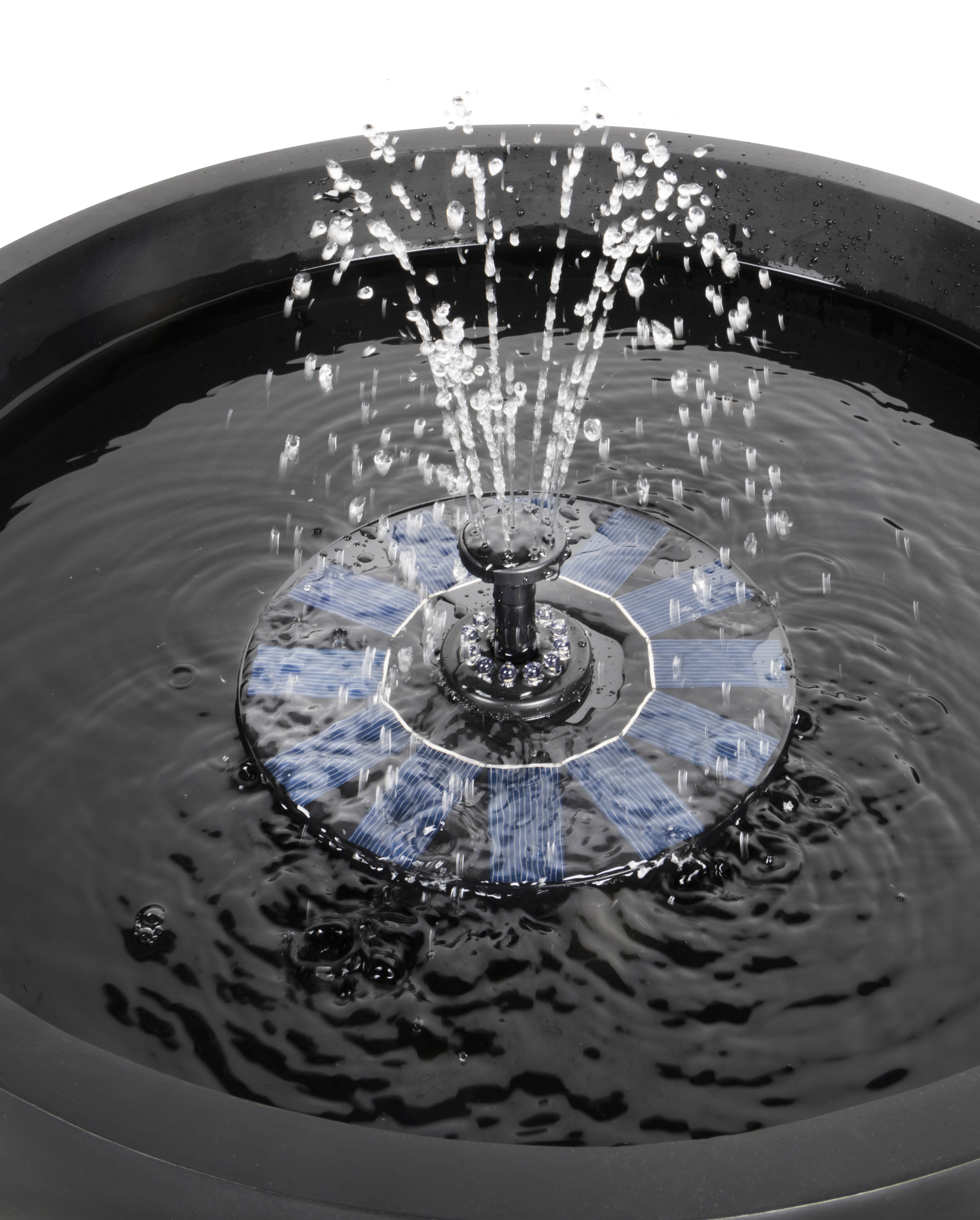 Solcellefontene m/LED