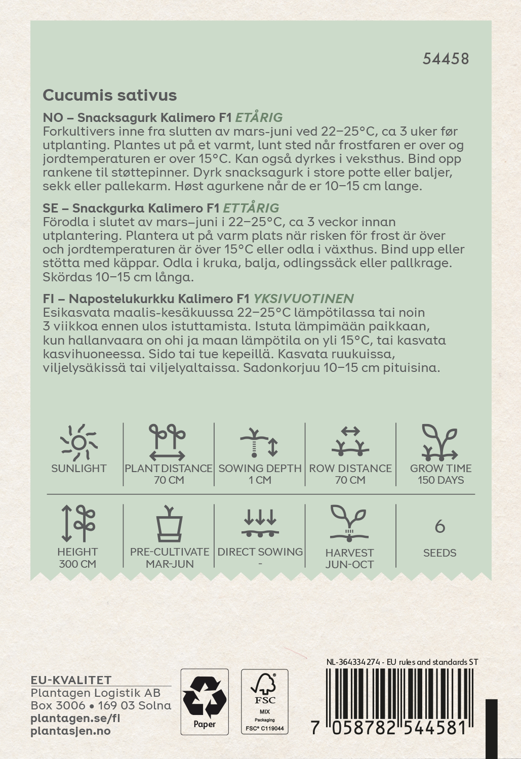 Snackgurka 'Kalimero' F1