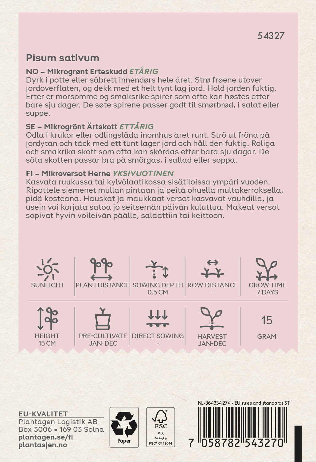 Ärtskott - Microgreens