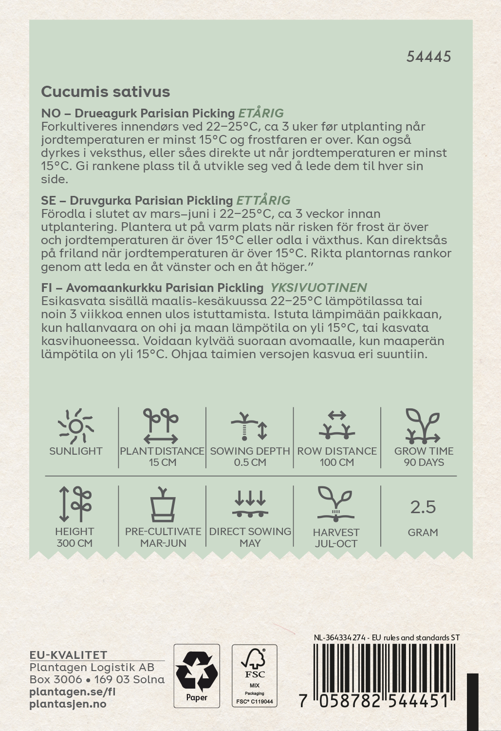 Druvgurka "Parisian Pickling