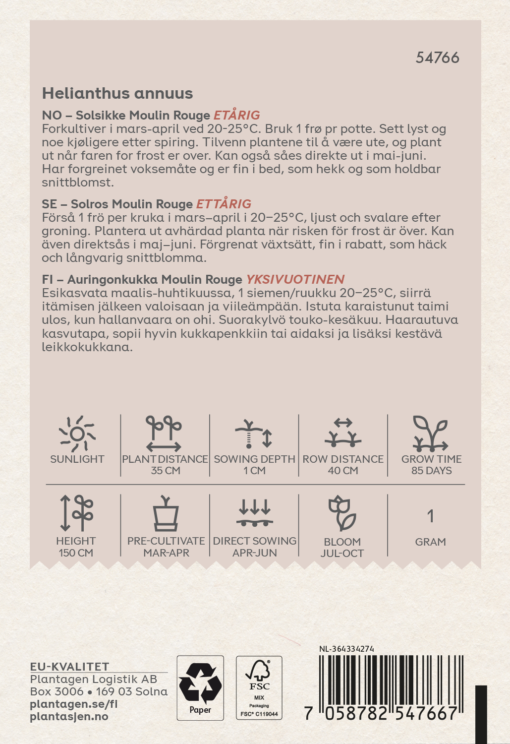 Sunny Flowers Moulin Rouge