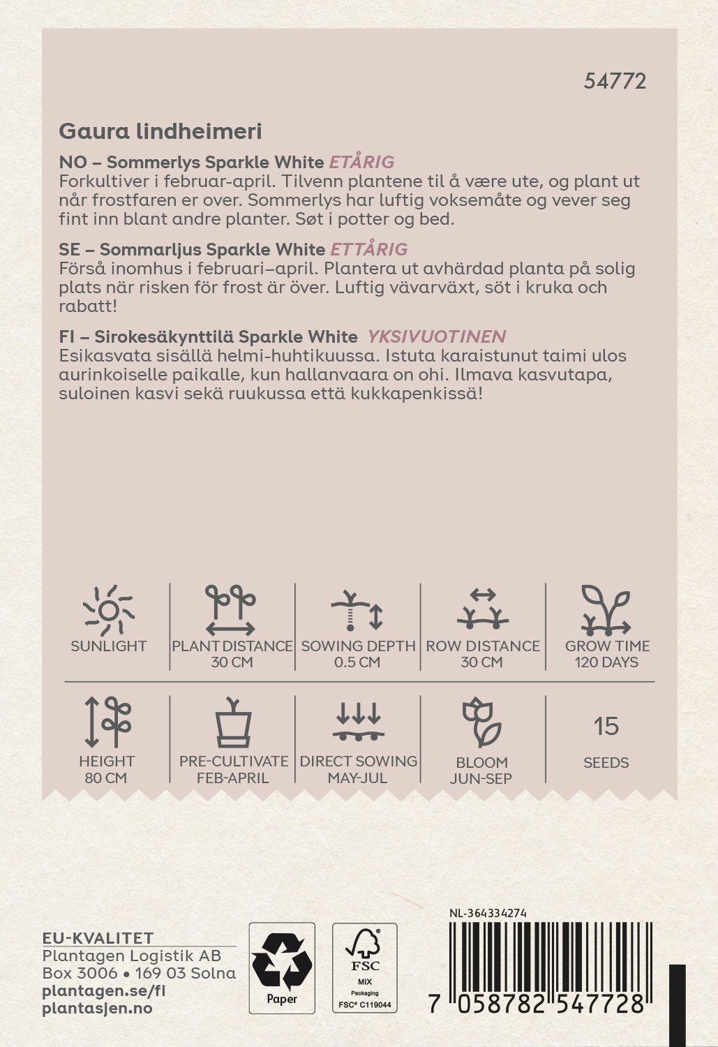 Sommarljus 'Sparkle White'