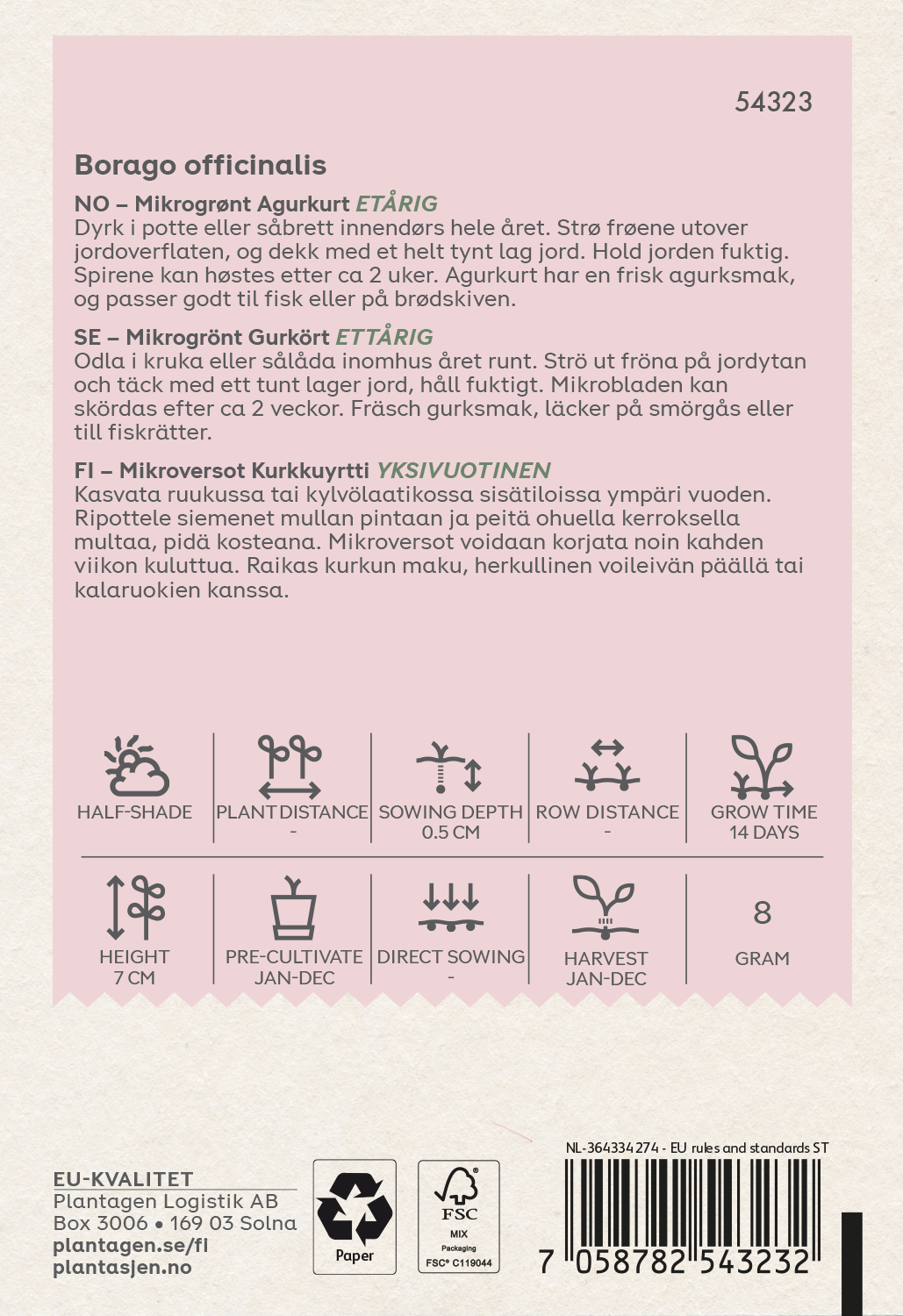 Gurkört - Mikrogrönt