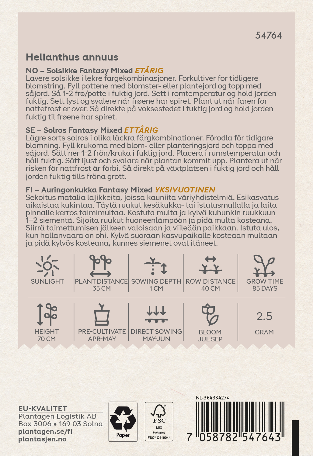 Solros Fantasy Blandad