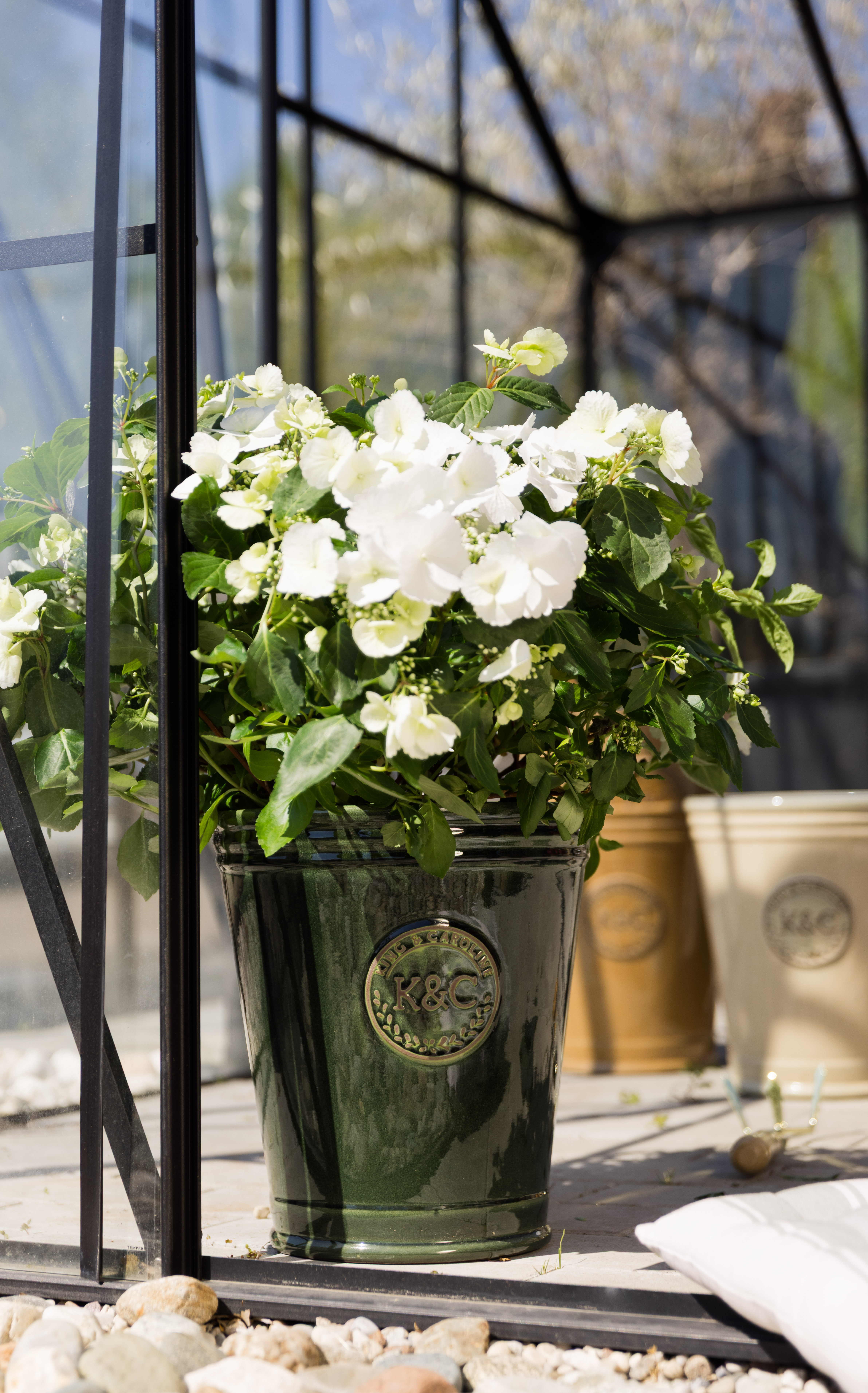 K&C ceramic pot D29 green