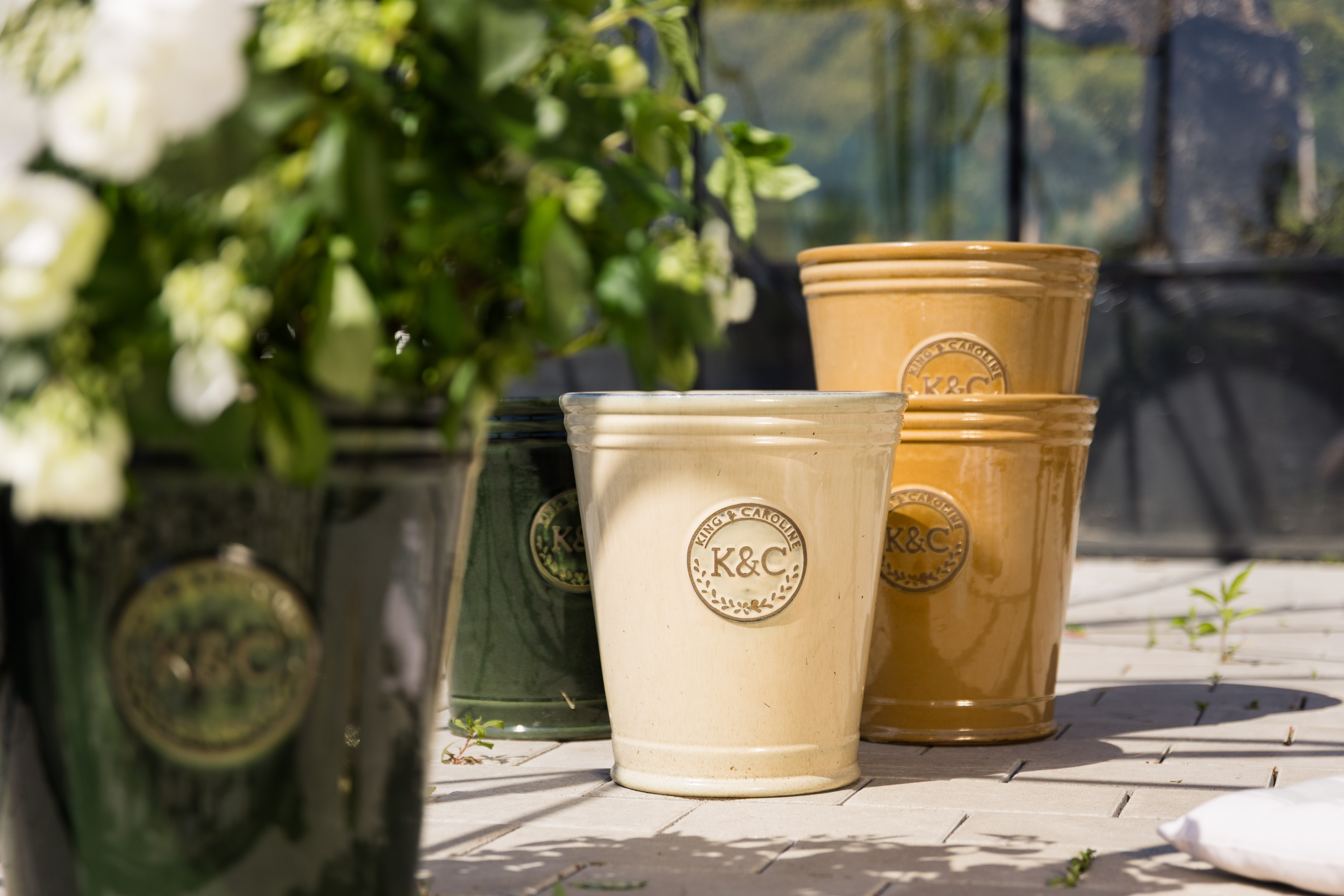 K&C ceramic pot D29 sand