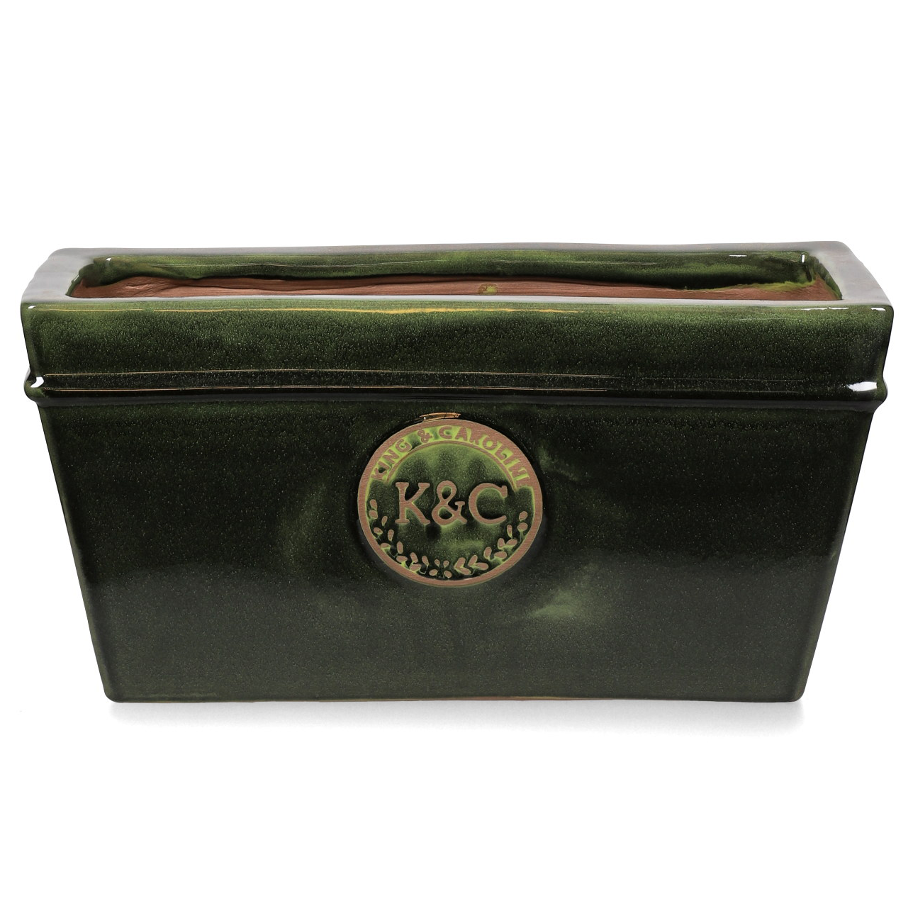 K&C ceramic planter L45 green