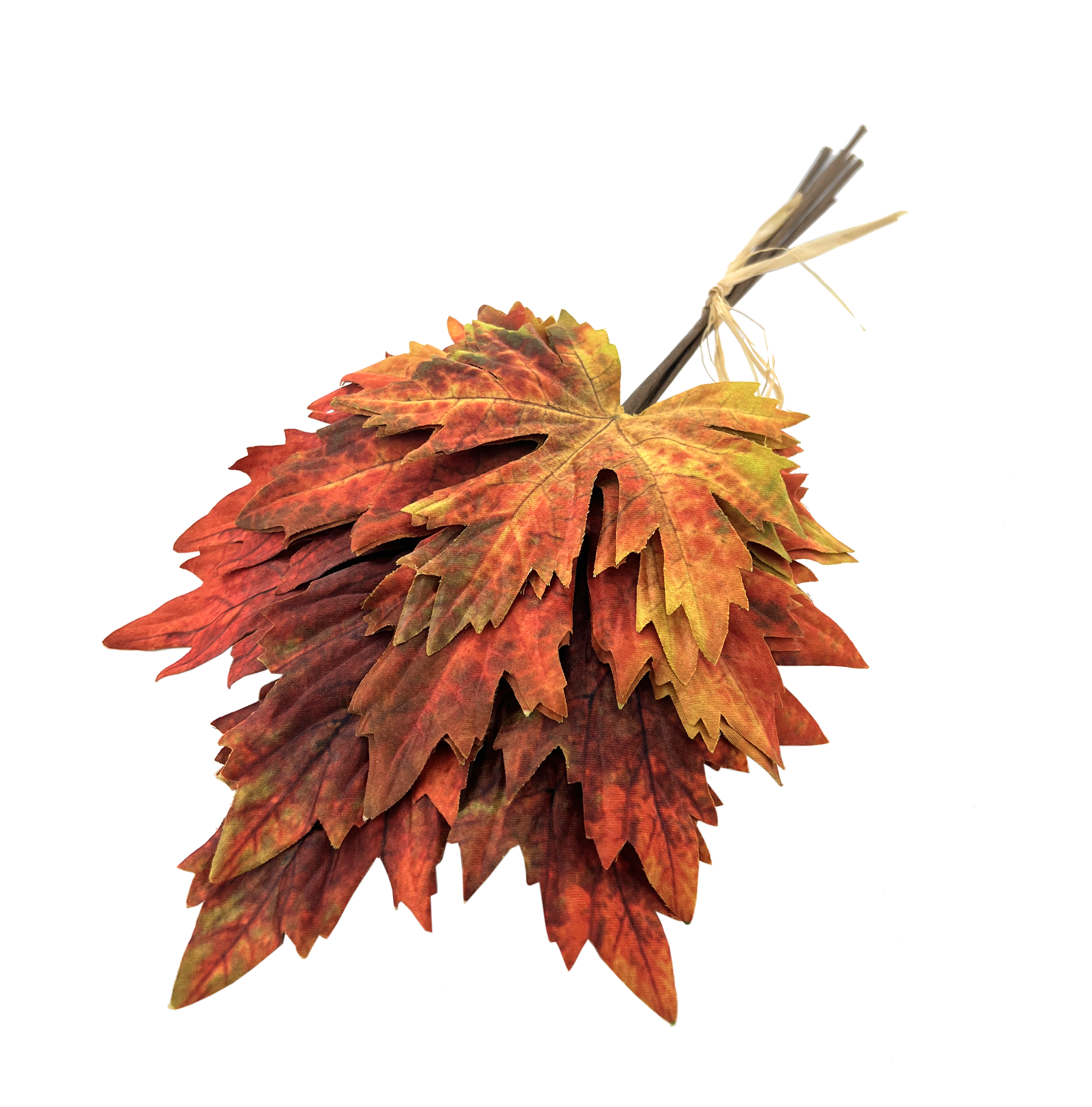 Lönnlöv i bunt 6st konstgjord