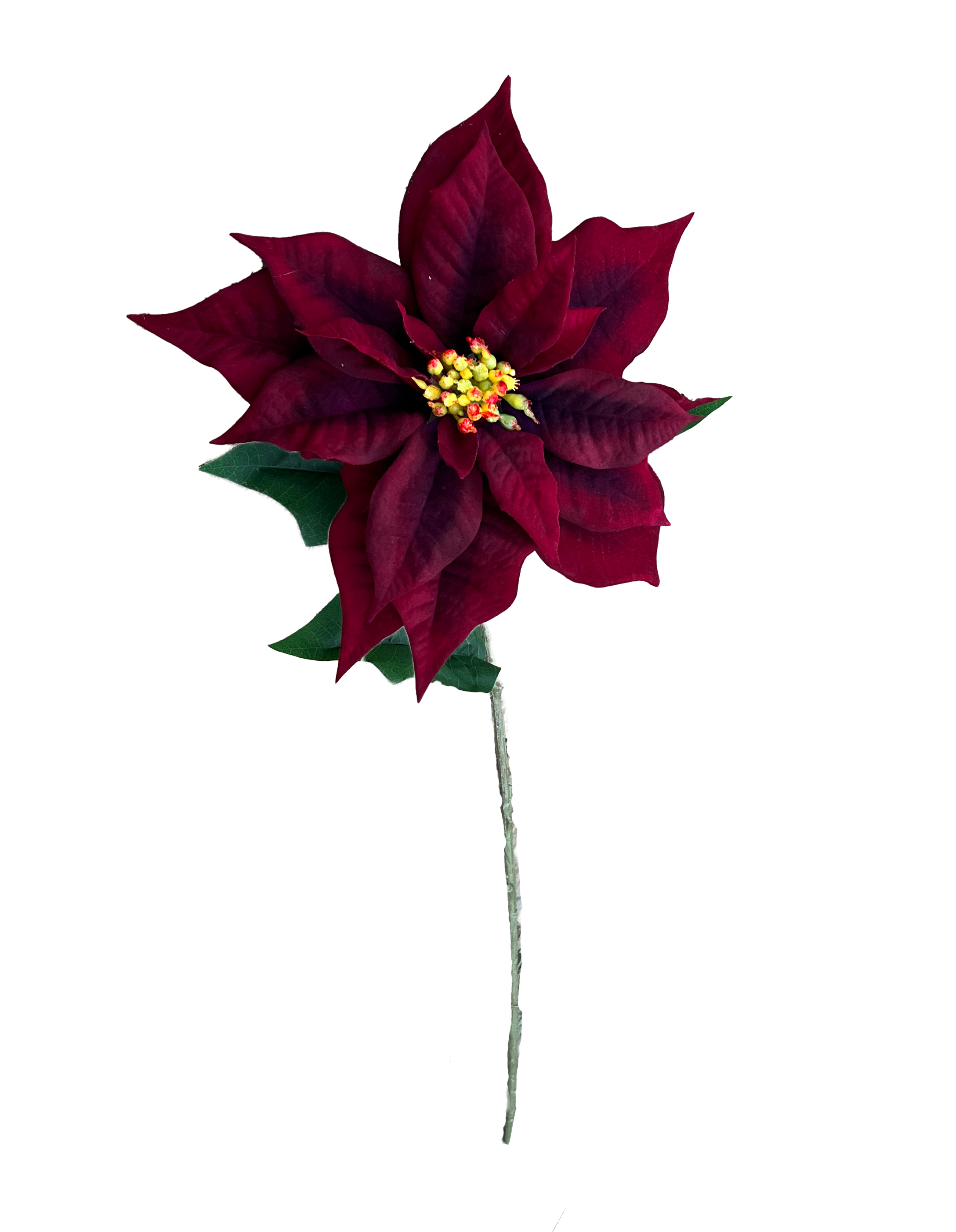 Julstjärna snittblomma, konstgjord