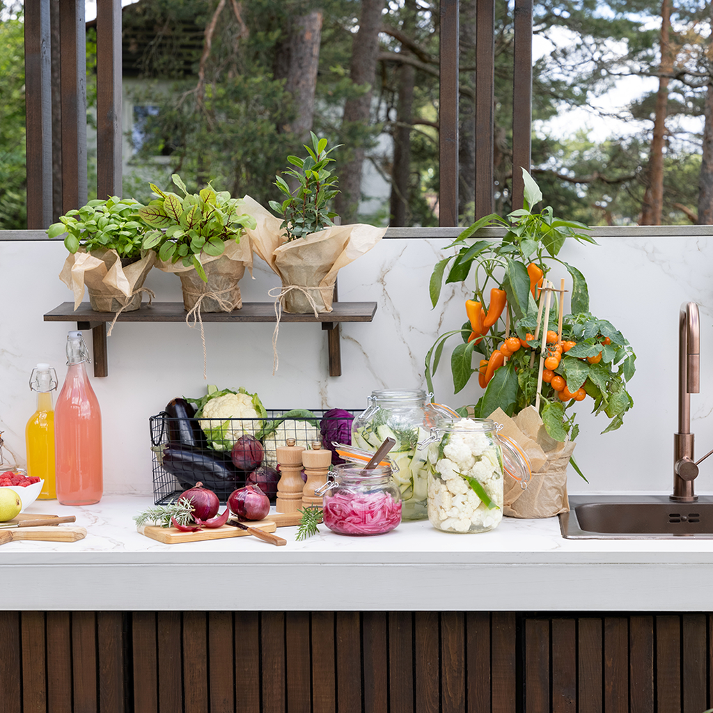 Fermenteringsglass med kneppklokk