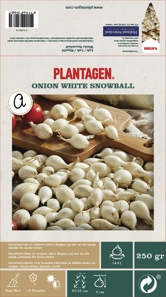 Lök 'White Snowball' - 250g