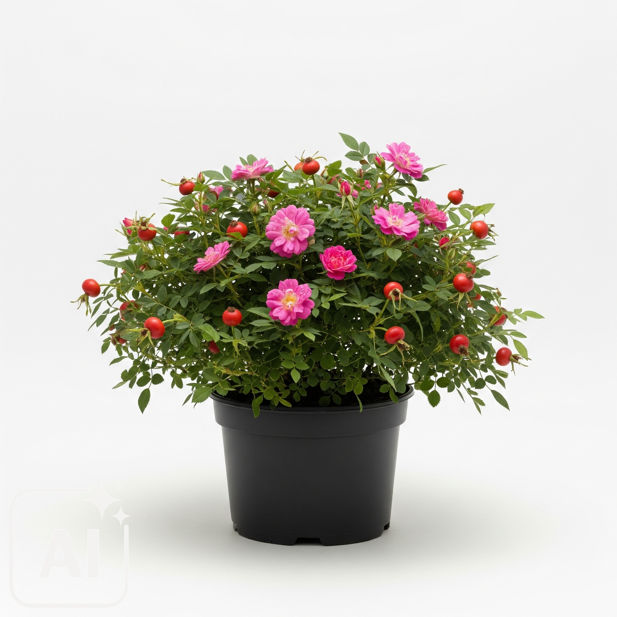 En vacker Rosa sp. växt med skira rosa blommor som är perfekt för att ge elegans till alla trädgårdar. Denna mångsidiga rosart är populär för sin rika doft och charmiga närvaro.