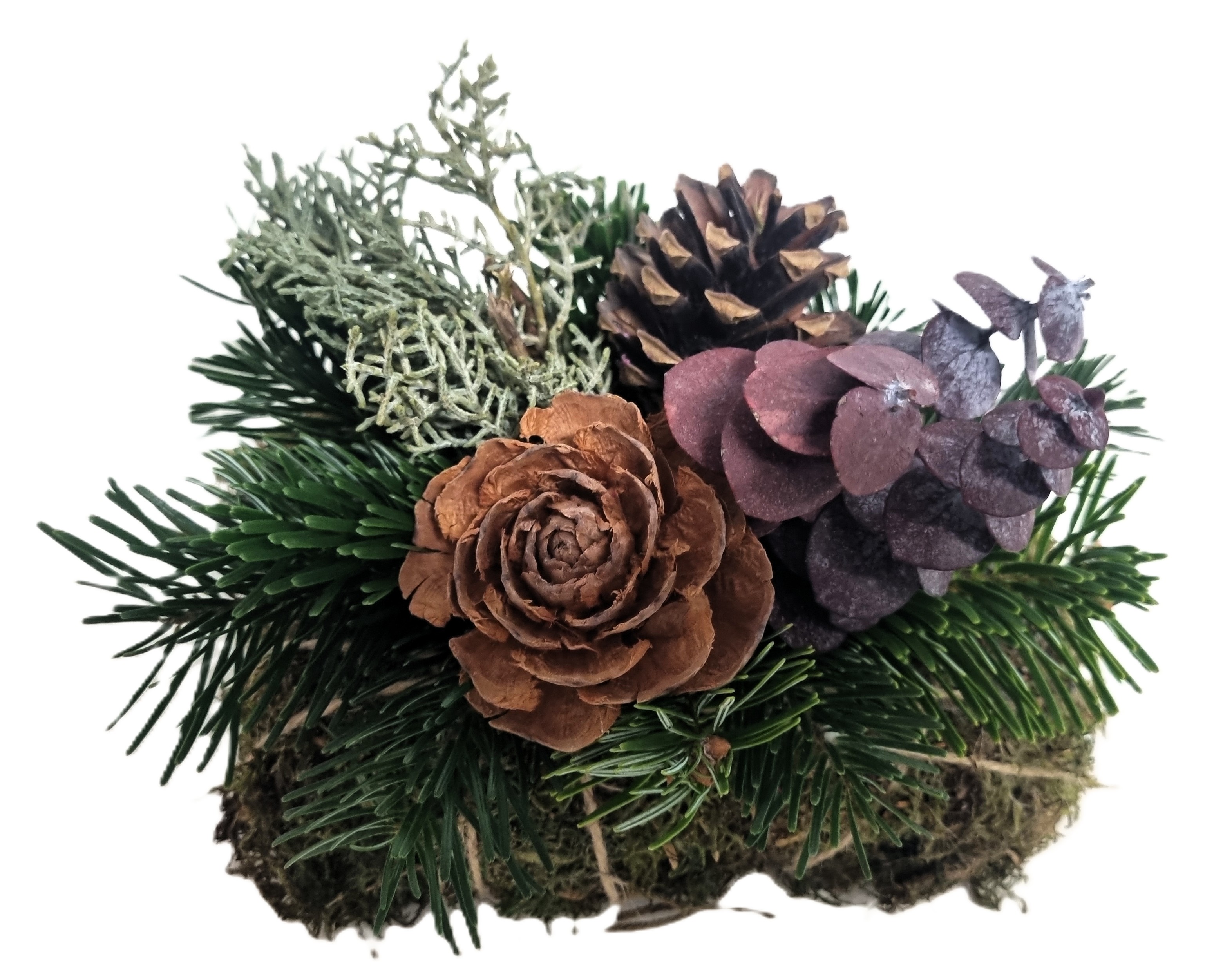 Green moss pillow w.deco nr.1 18x12 cm