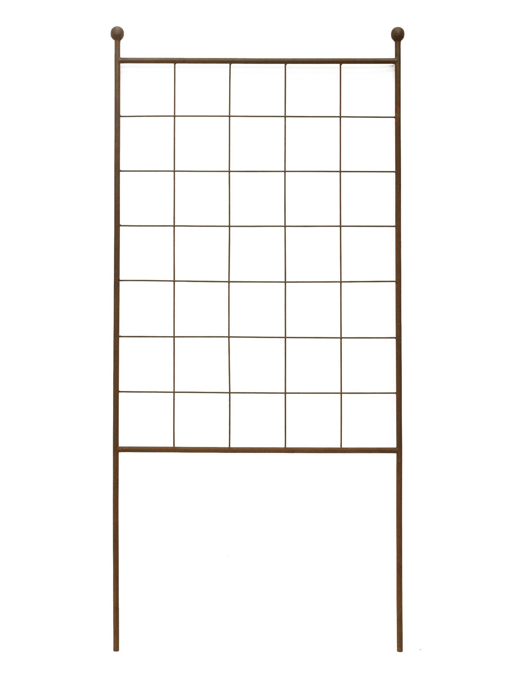 K&C Espaljé i rostigt järn, 140x64 cm