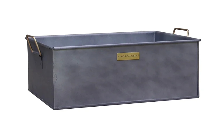 K&C Förvaringslåda I Zink 34 Cm