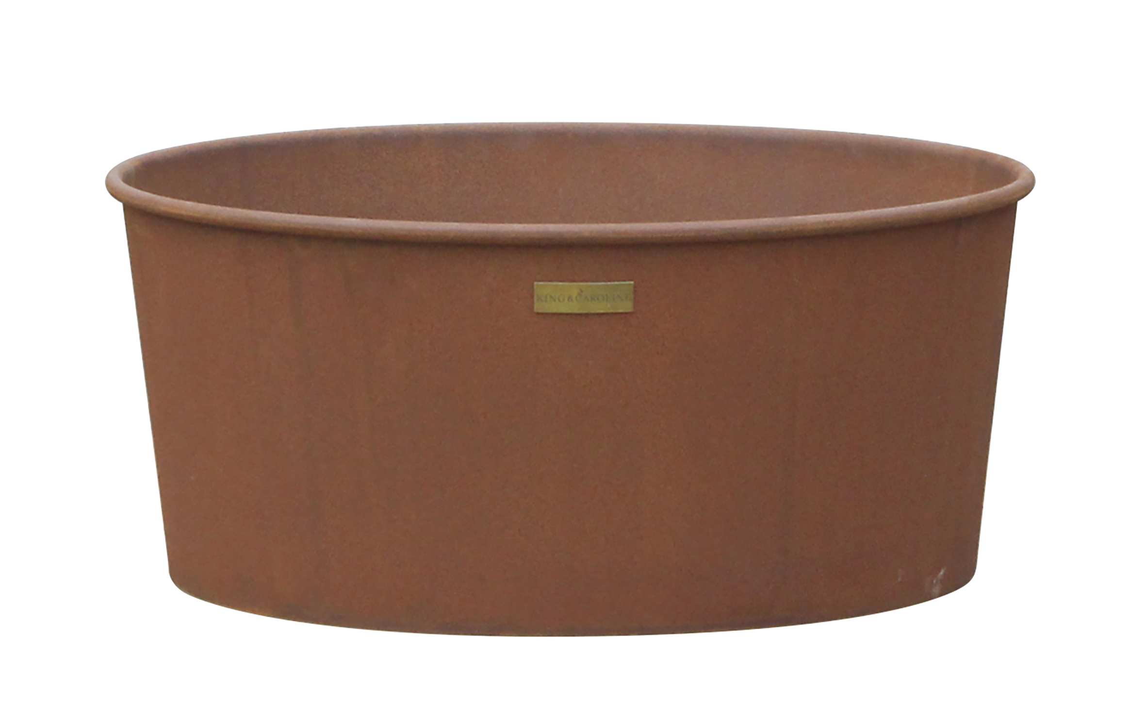 K&C Rund planteringskrage i rost, Ø50 cm