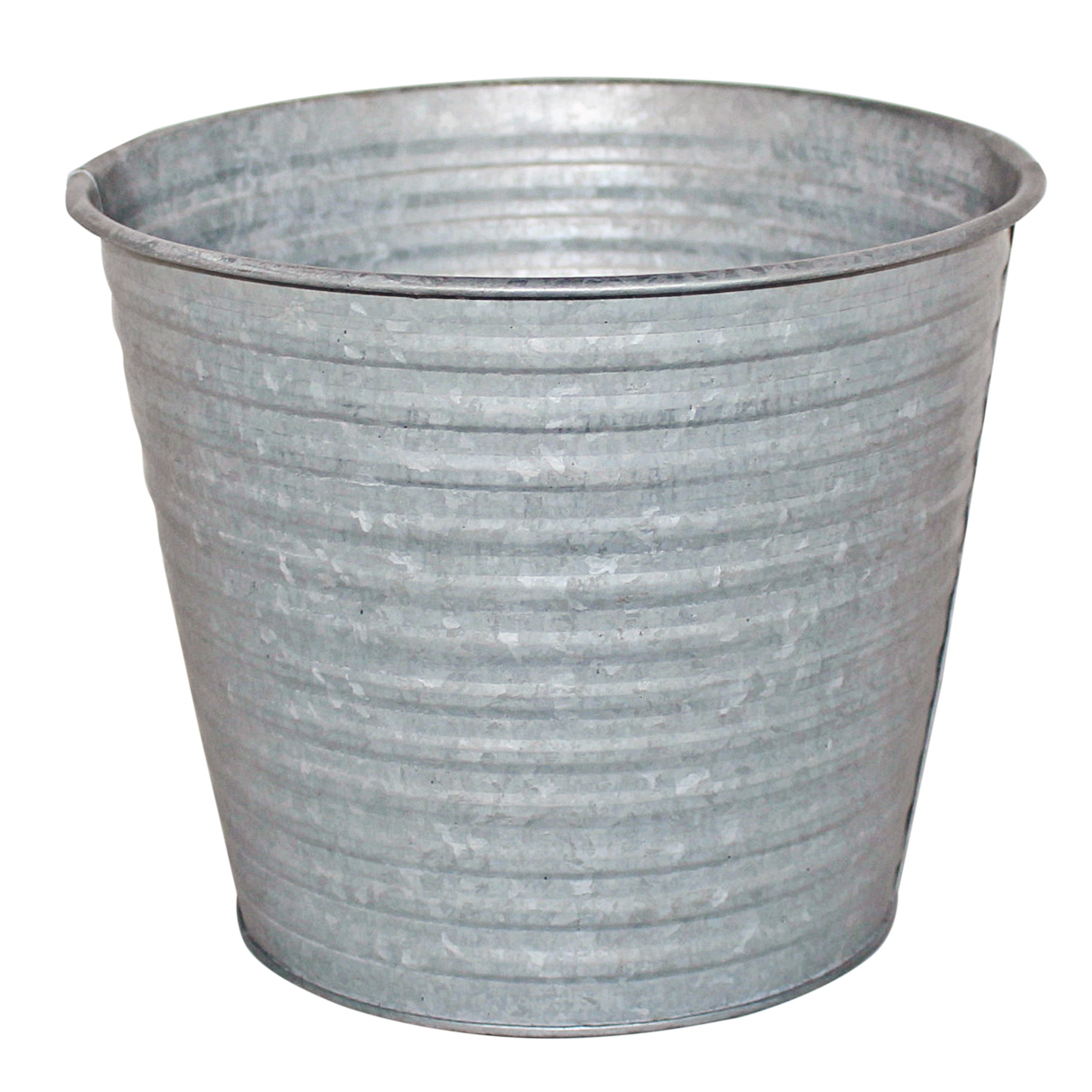 Crewe pot zinc D20 grey
