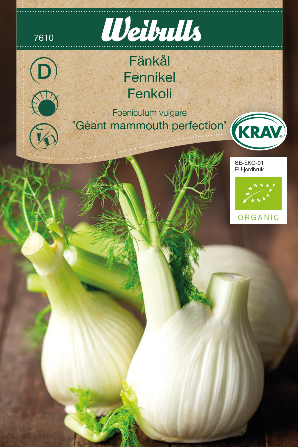 Fänkål KRAV 'Géant Mammouth Perfection'