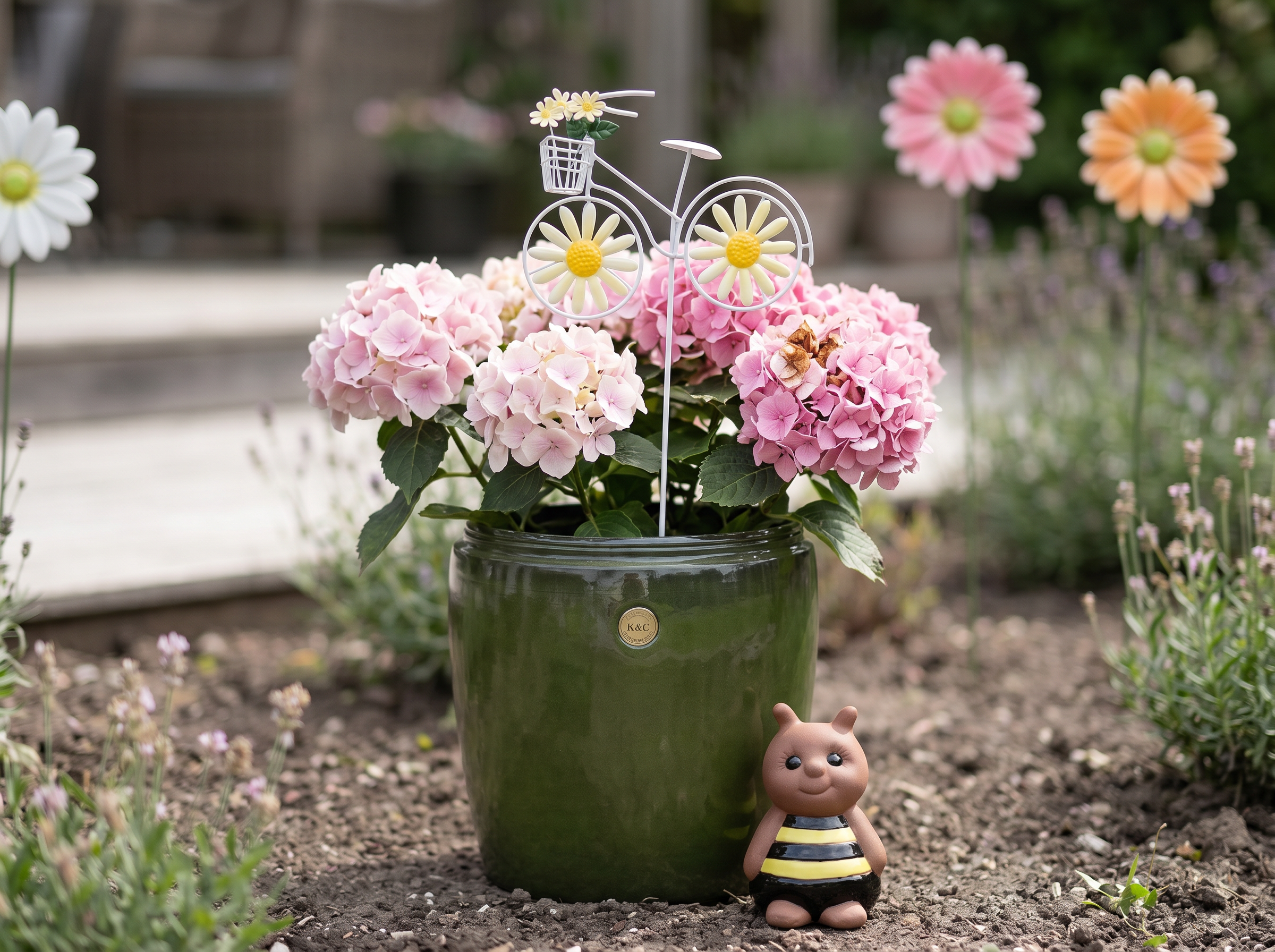 K&C metal pot D30 green