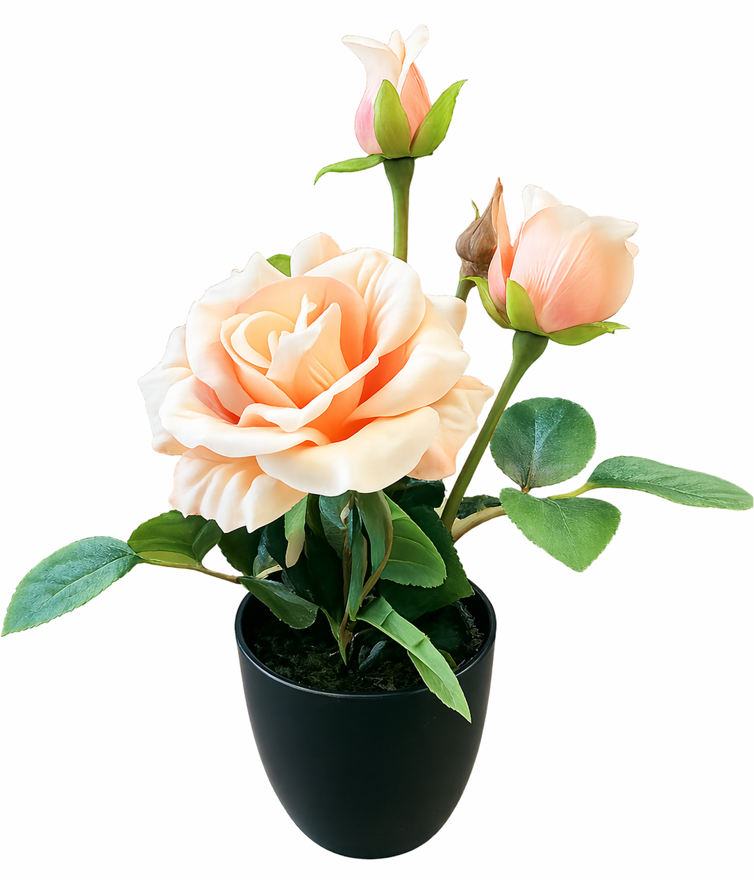 Rose in pot artificial